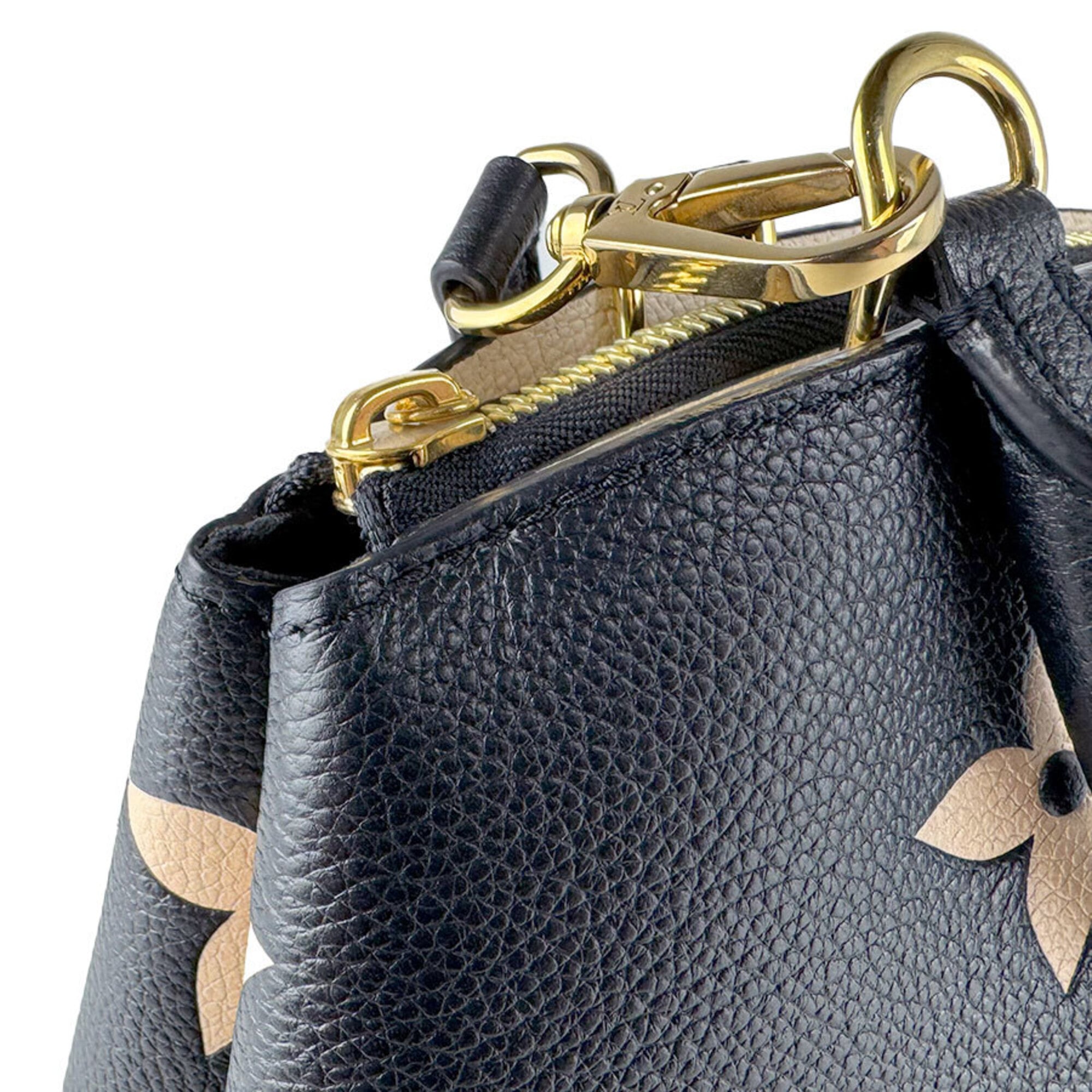 Louis Vuitton Beige Monogram Noir Monogram Empreinte Handbag Shoulder Bag (Pre-Owned)