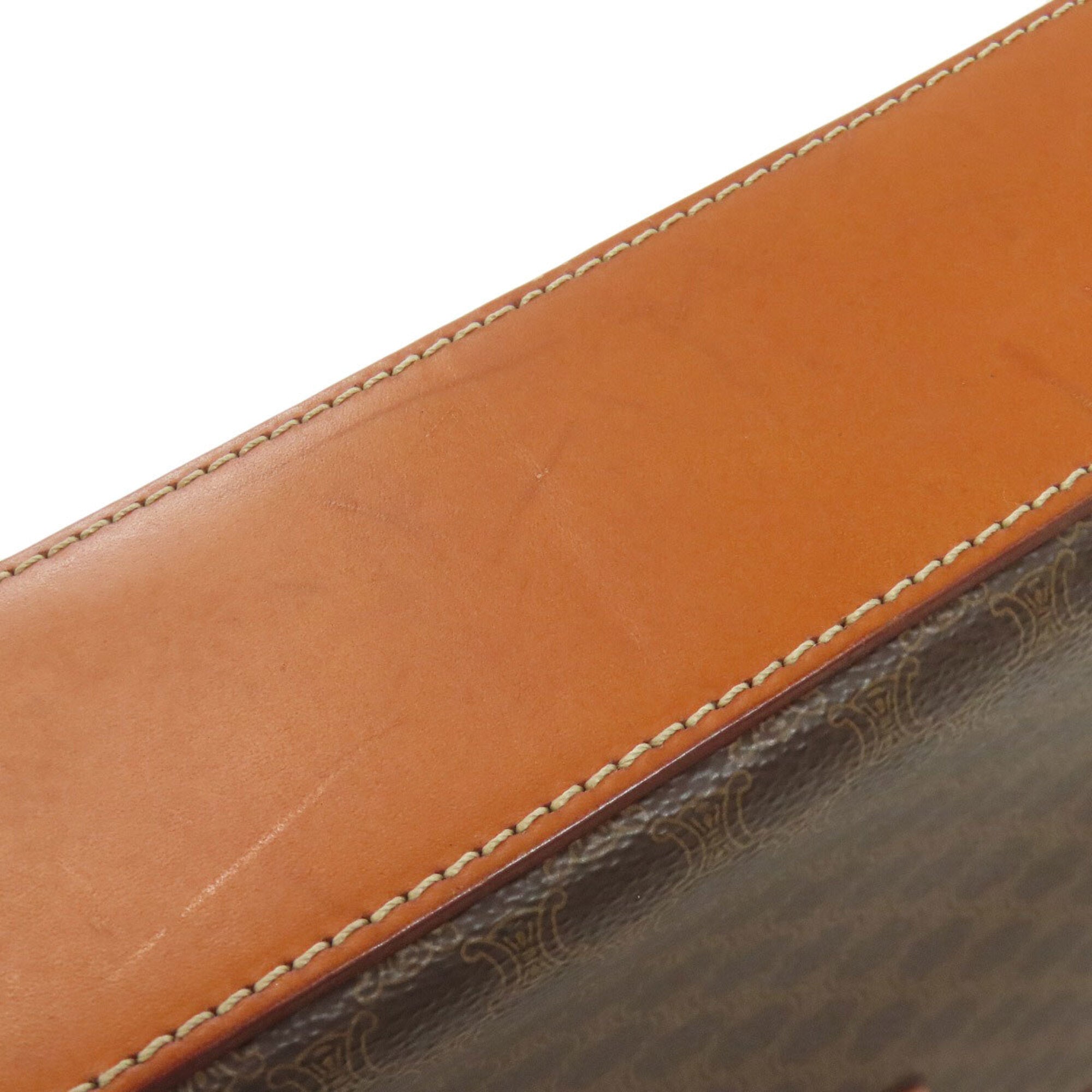 Celine Brown Pvc Shoulder Bag (Pre-Owned)