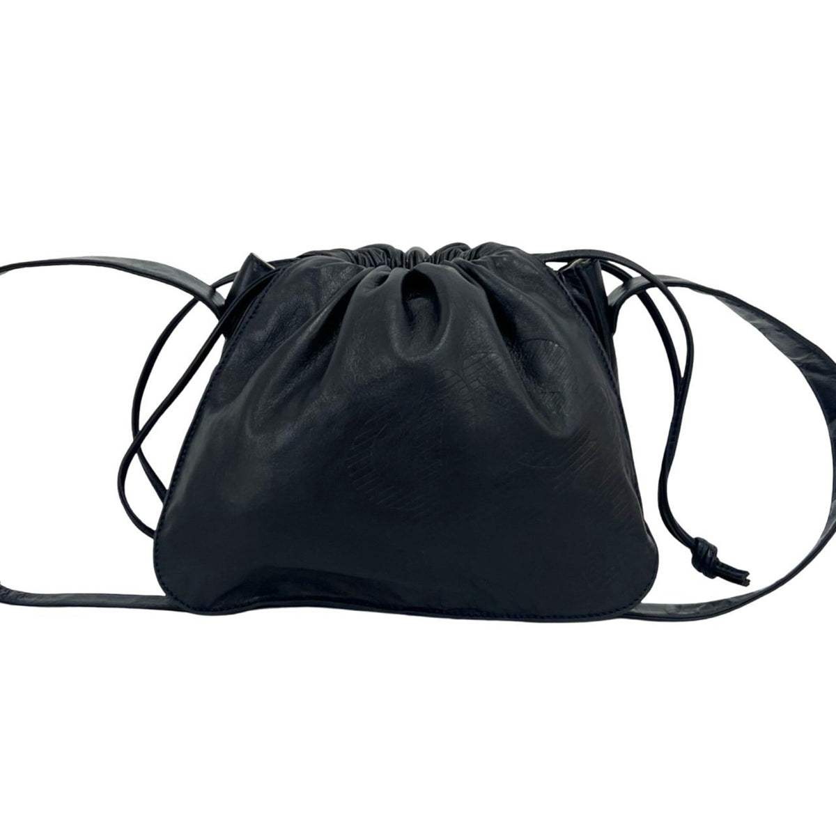 Loewe Navy Leather Pochette Shoulder Bag (Pre-Owned)