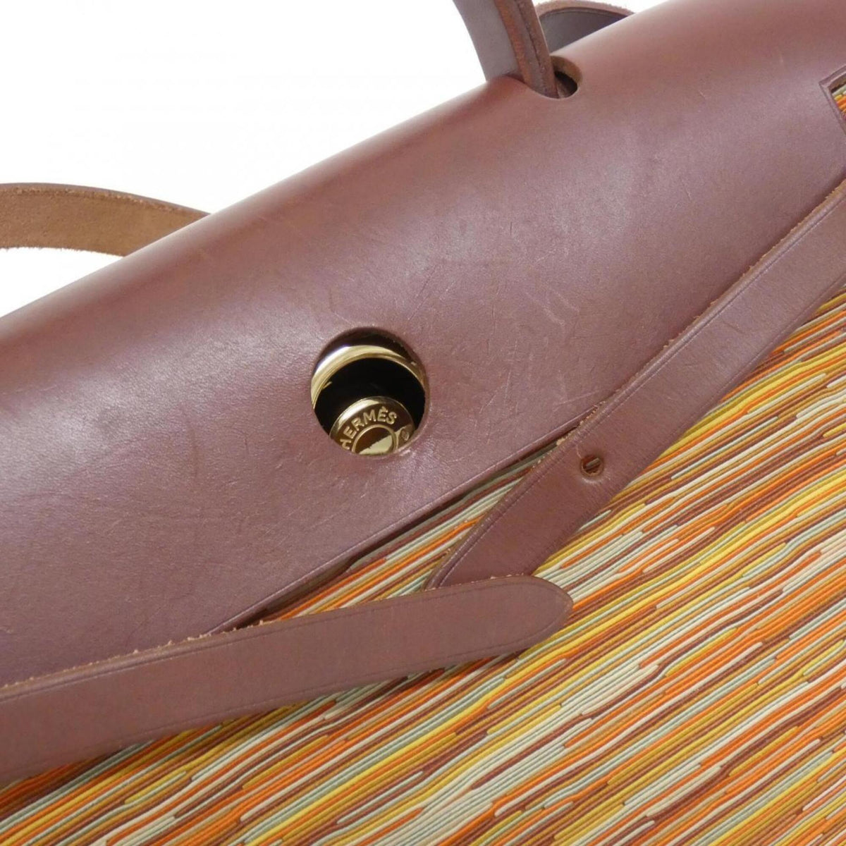 Hermes Brown Havane Leather Handbag (Pre-Owned)