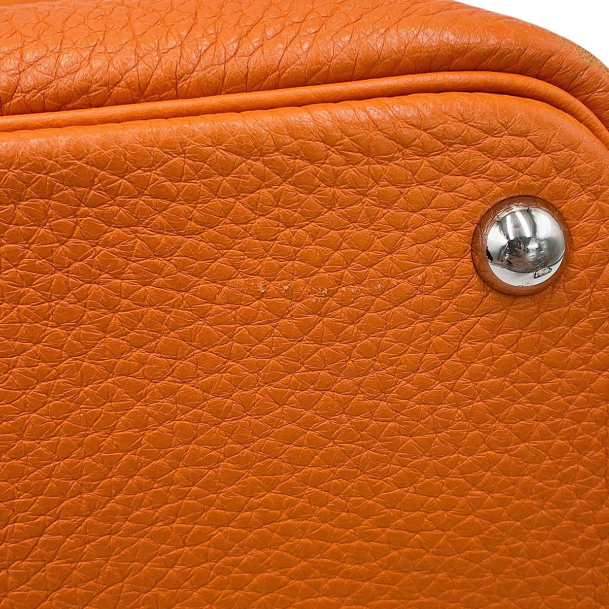 Hermes Bolide Orange Taurillon Clemence Leather Handbag Shoulder Bag (Pre-Owned)