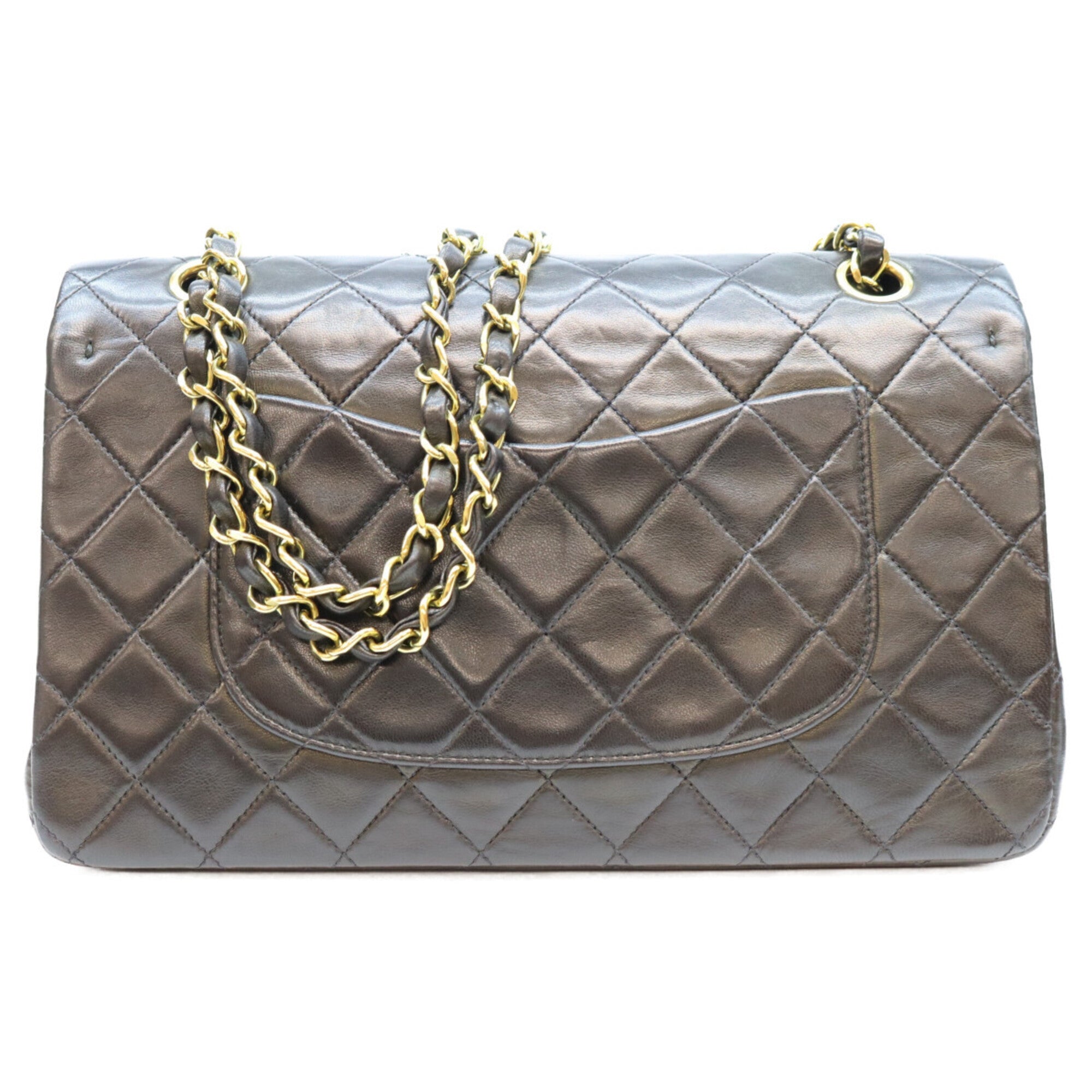 Chanel Black Leather Shoulder Bag (Pre-Owned)