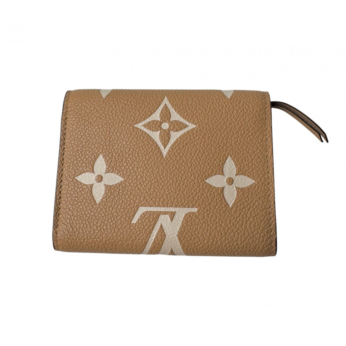 Louis Vuitton Beige Camel Leather Wallet (Tri-Fold) (Pre-Owned)
