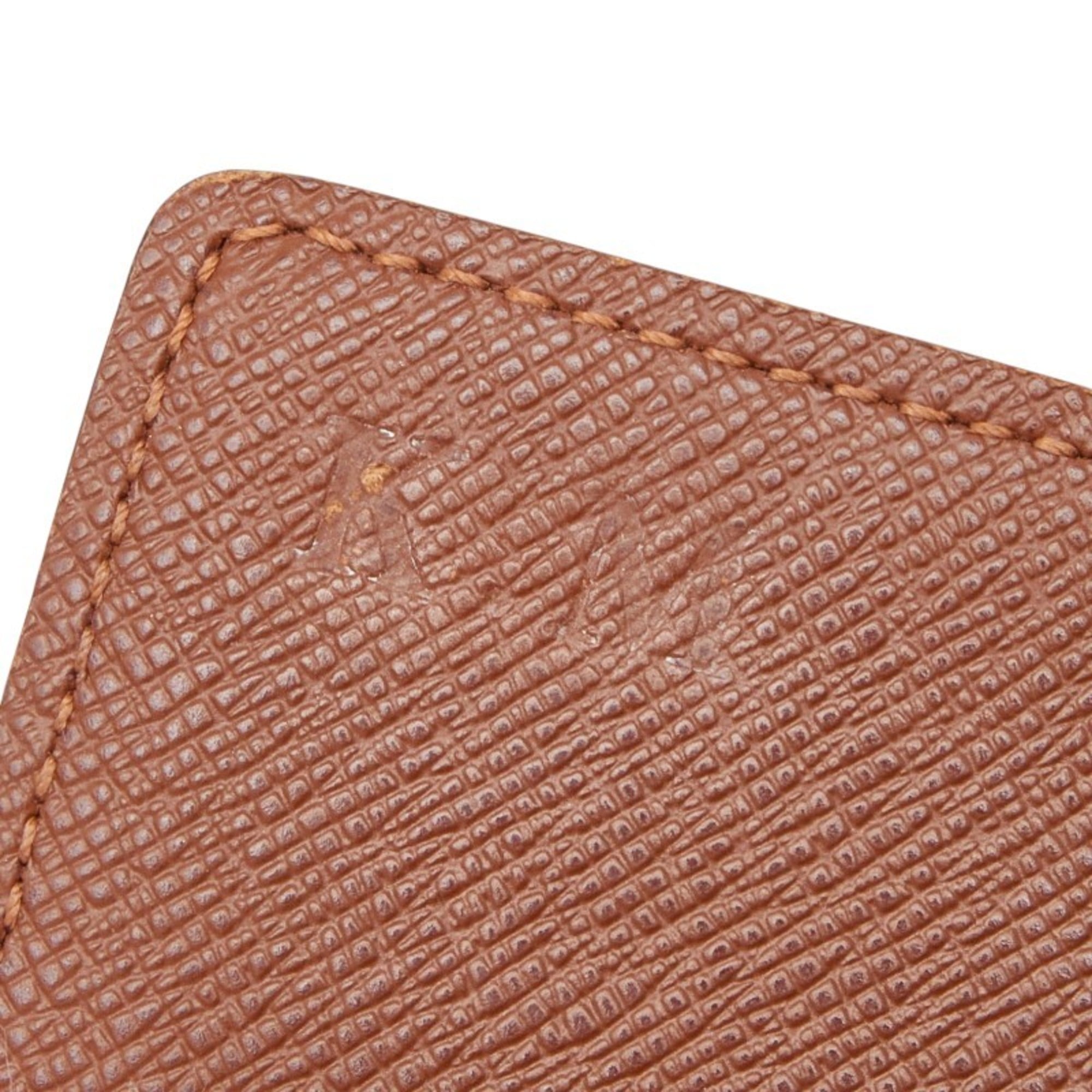 Louis Vuitton Monogram Brown Leather Pvc Wallet (Bi-Fold) (Pre-Owned)