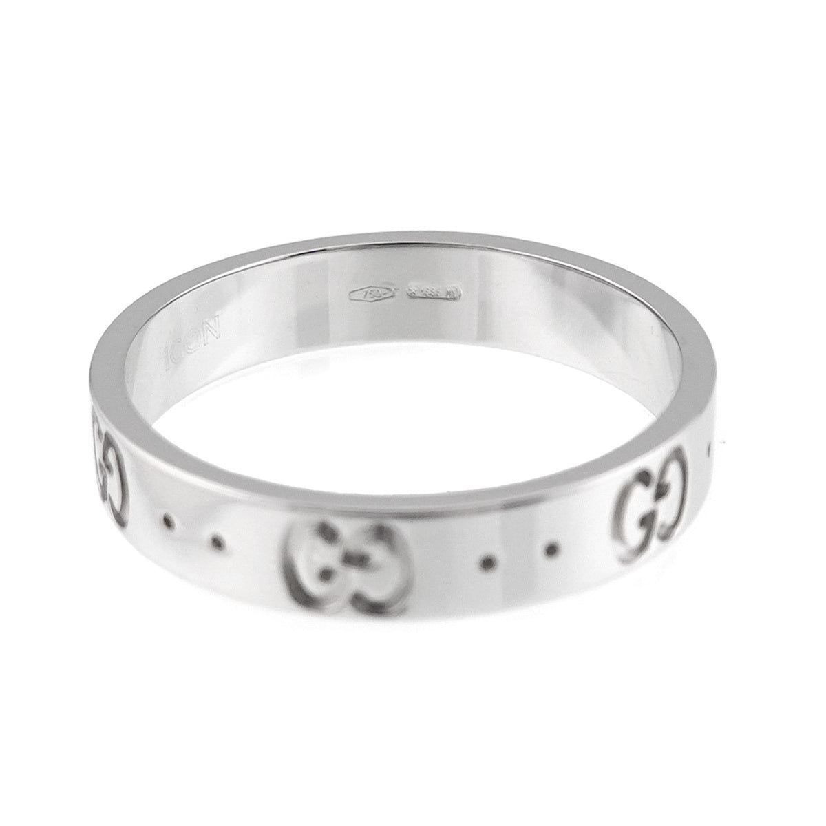 Gucci White Gold (18K) Band Ring (Pre-Owned)
