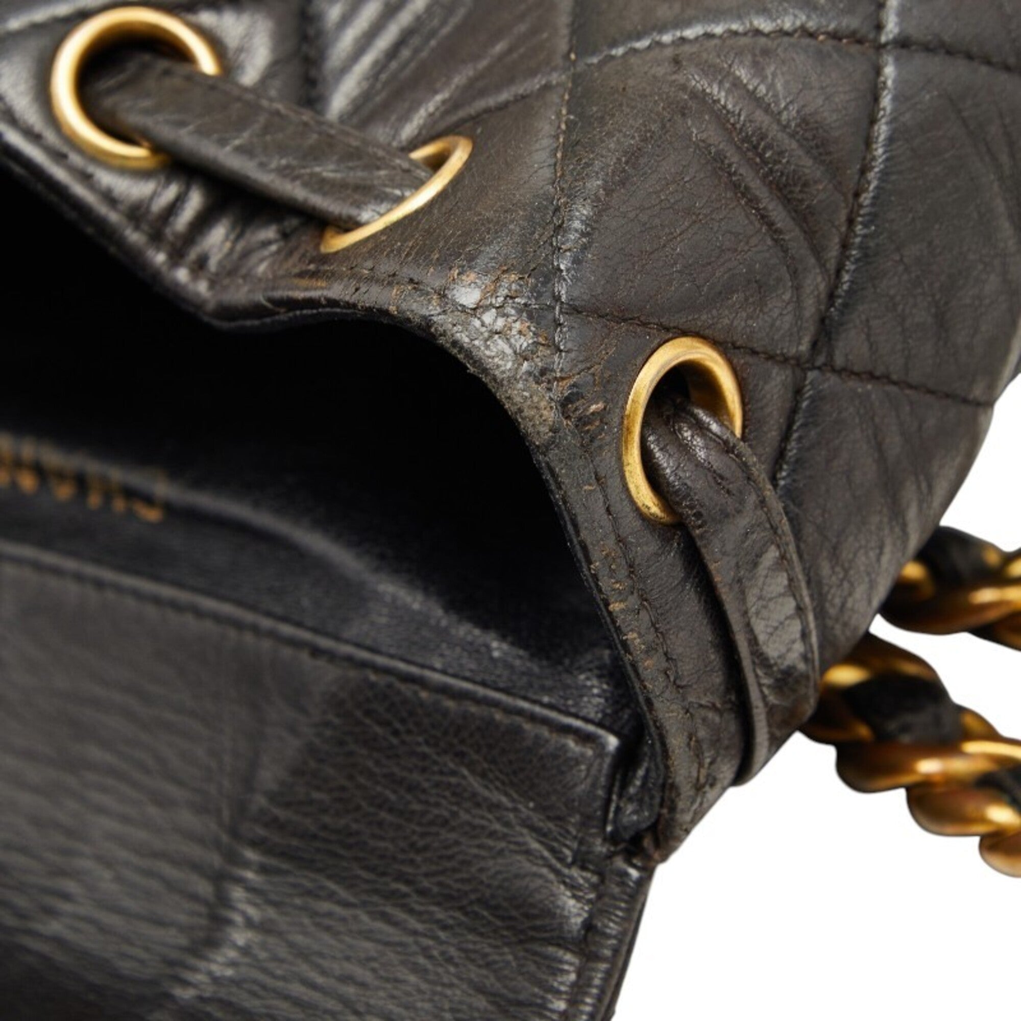 Chanel Black Leather Backpack (Pre-Owned)