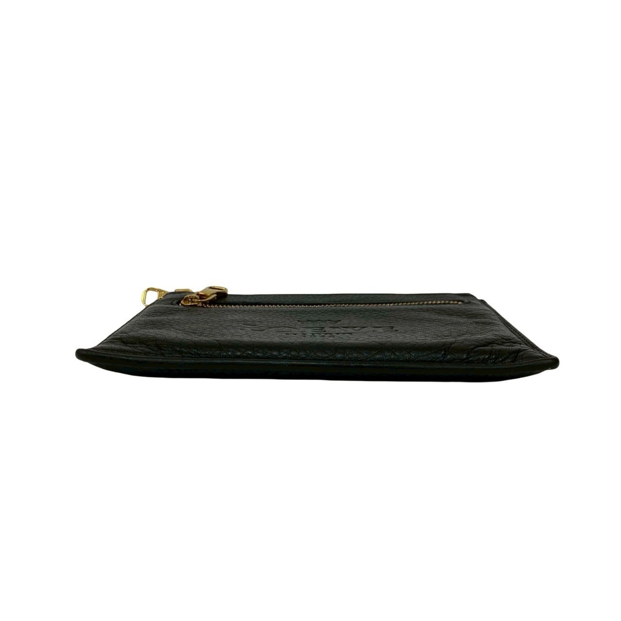 Loewe Black Leather Coin Purse/Coin Case (Pre-Owned)