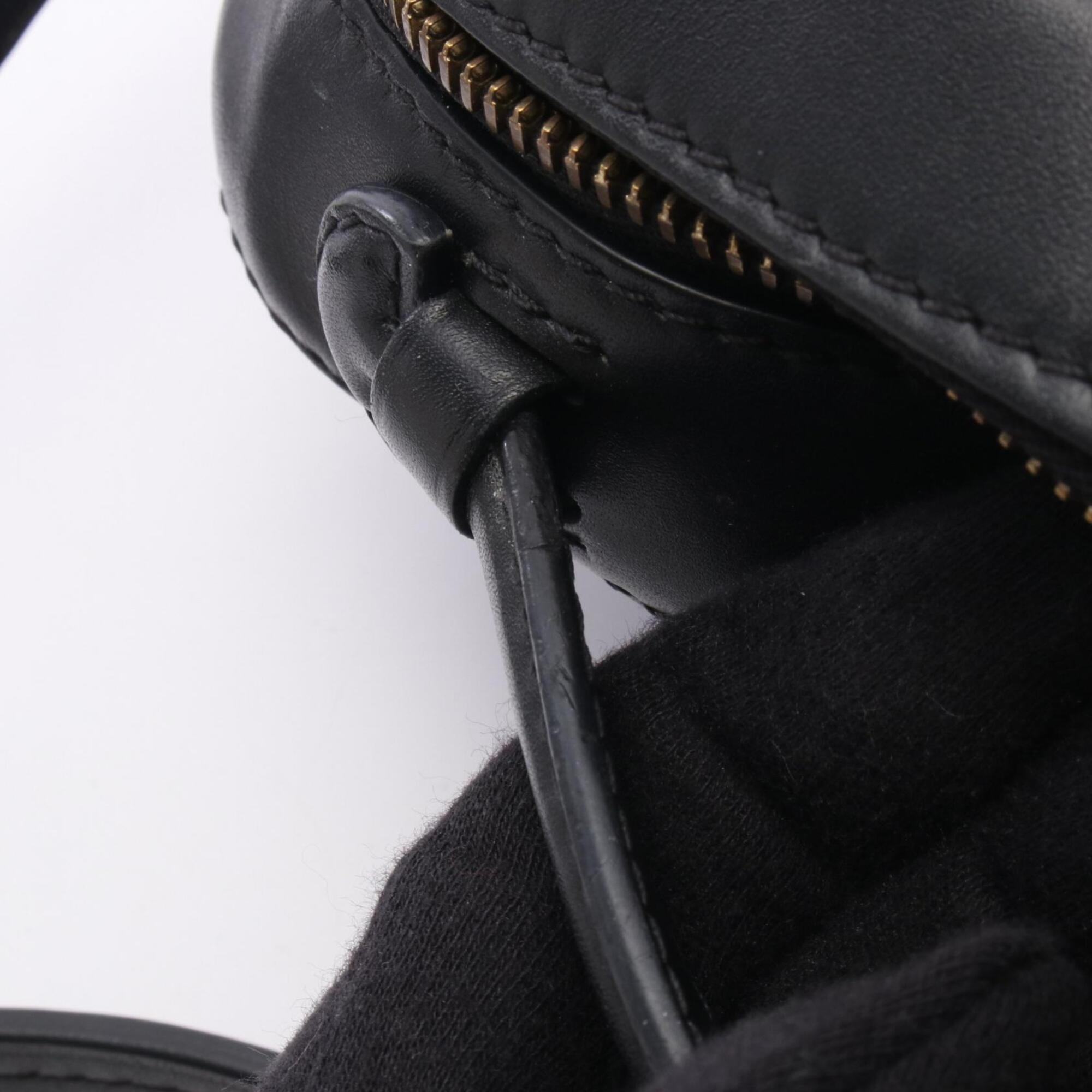 Louis Vuitton Black Brown Monogram Coated Canvas Leather Handbag Shoulder Bag (Pre-Owned)