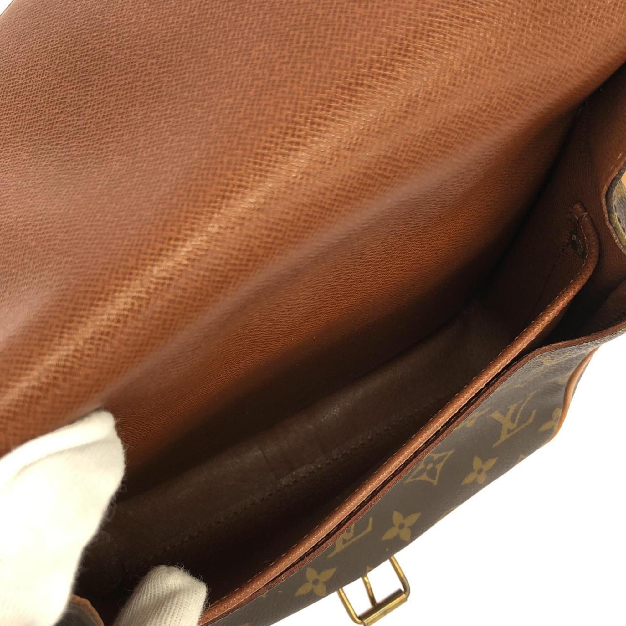 Louis Vuitton Monogram Marron Coated Canvas Shoulder Bag (Pre-Owned)