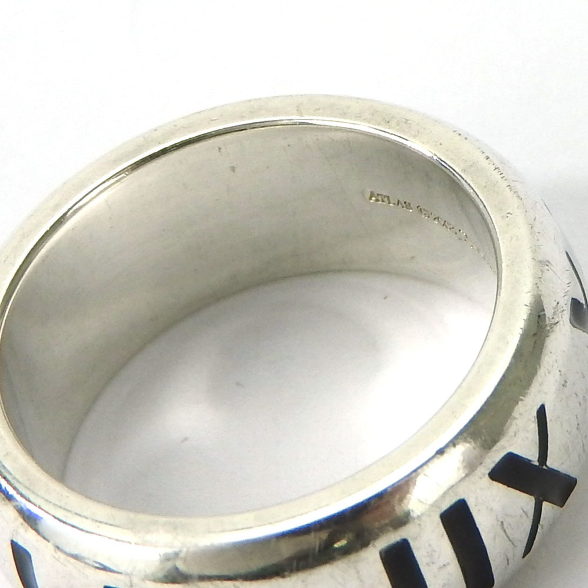 Tiffany Atlas Silver 925 Band Ring (Pre-Owned)