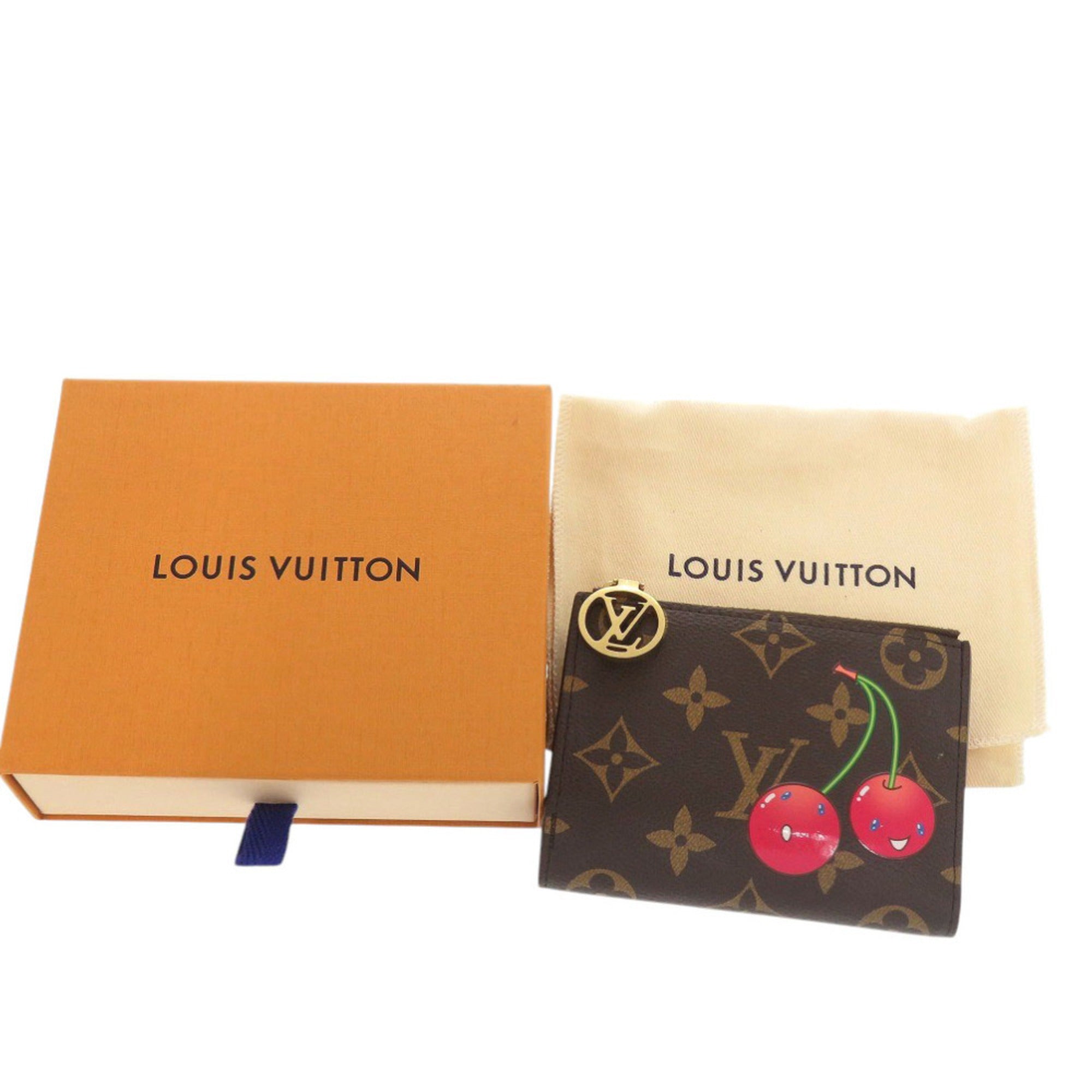 Louis Vuitton Brown Cherry Monogram Monogram Wallet (Bi-Fold) (Pre-Owned)