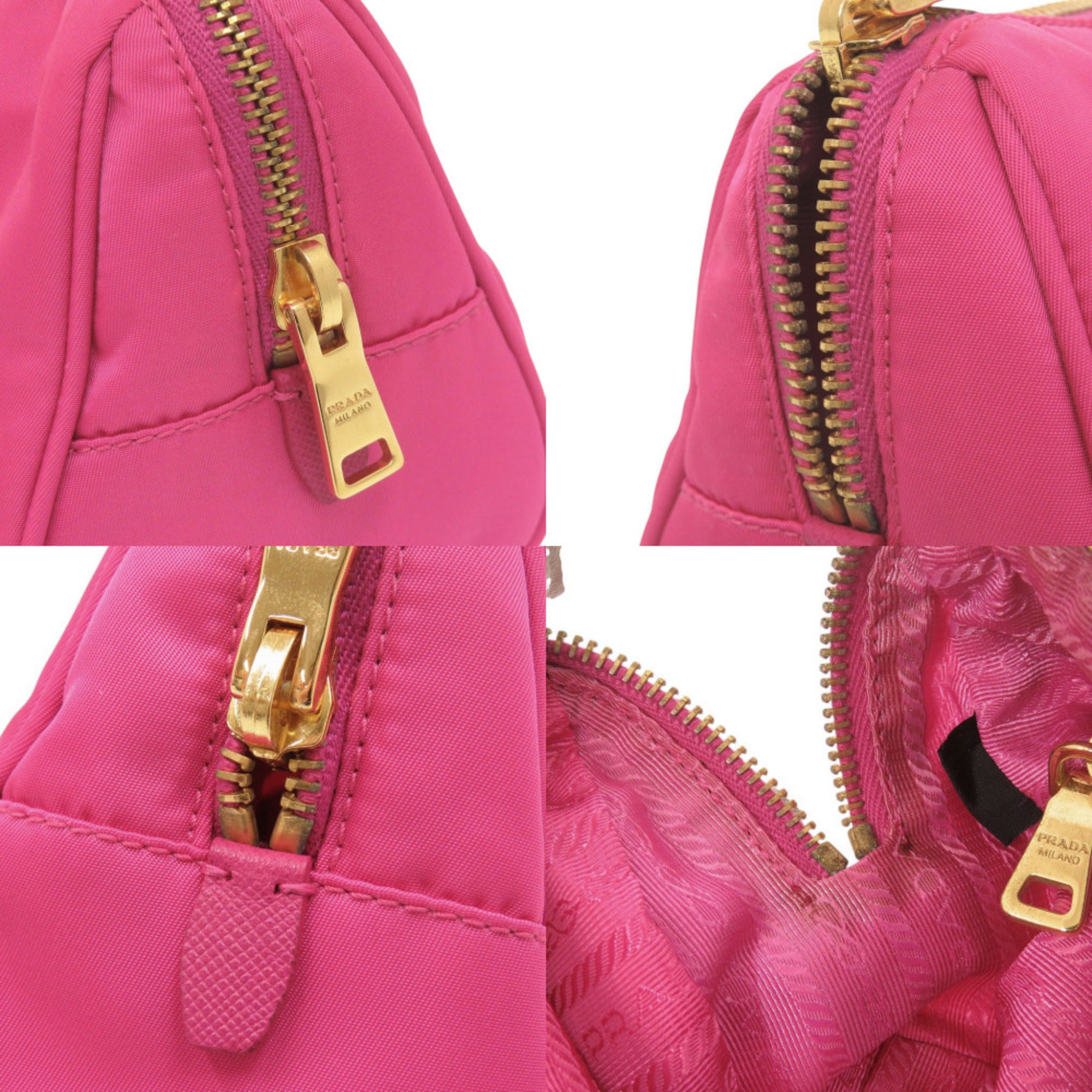 Prada Pink Nylon Pouch (Pre-Owned)