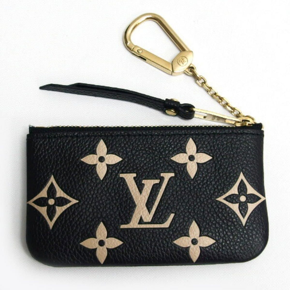 Louis Vuitton Monogram Empreinte Beige Bicolor Black Monogram Noir Monogram Empreinte Coin Purse/Coin Case (Pre-Owned)