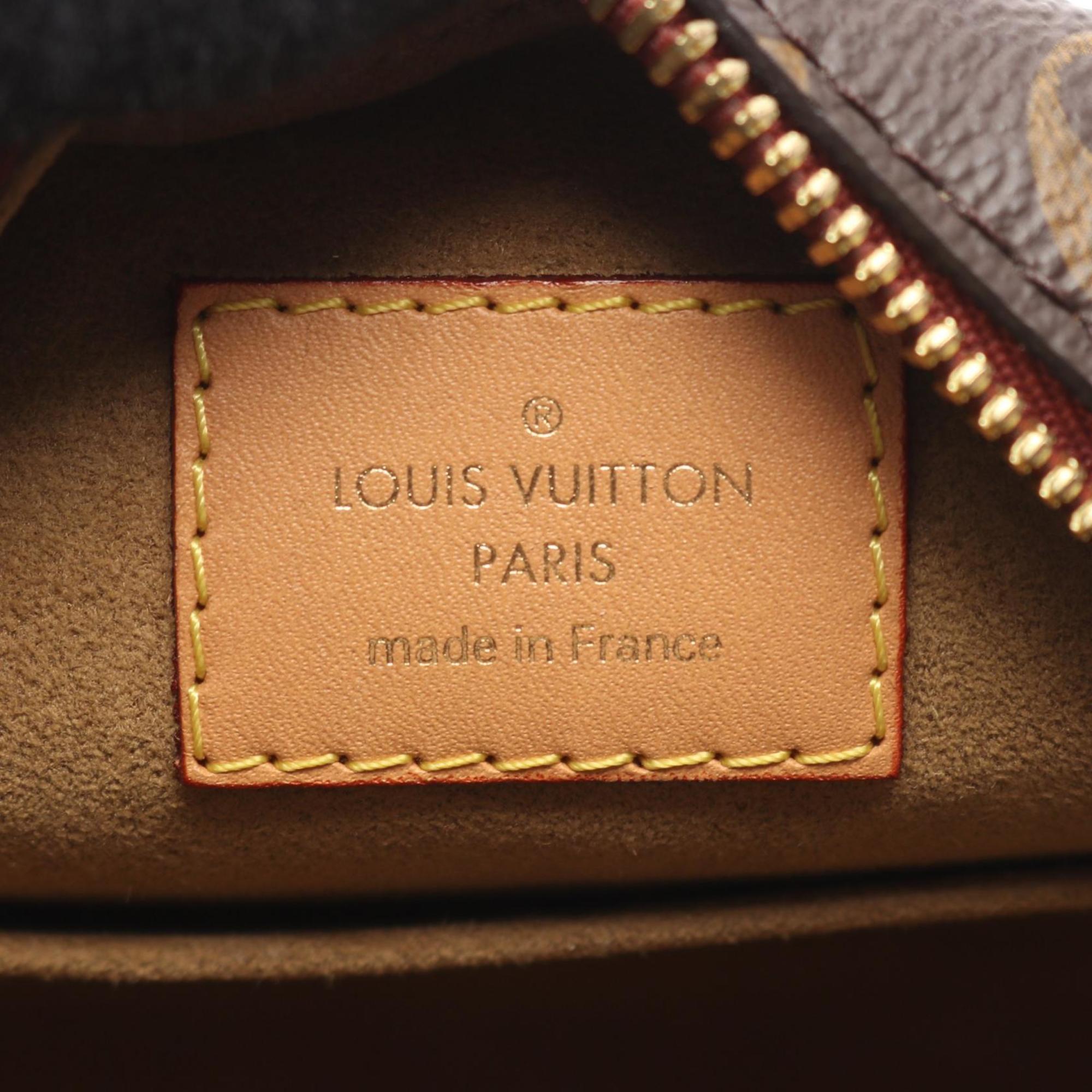Louis Vuitton Brown Monogram Coated Canvas Handbag Shoulder Bag (Pre-Owned)