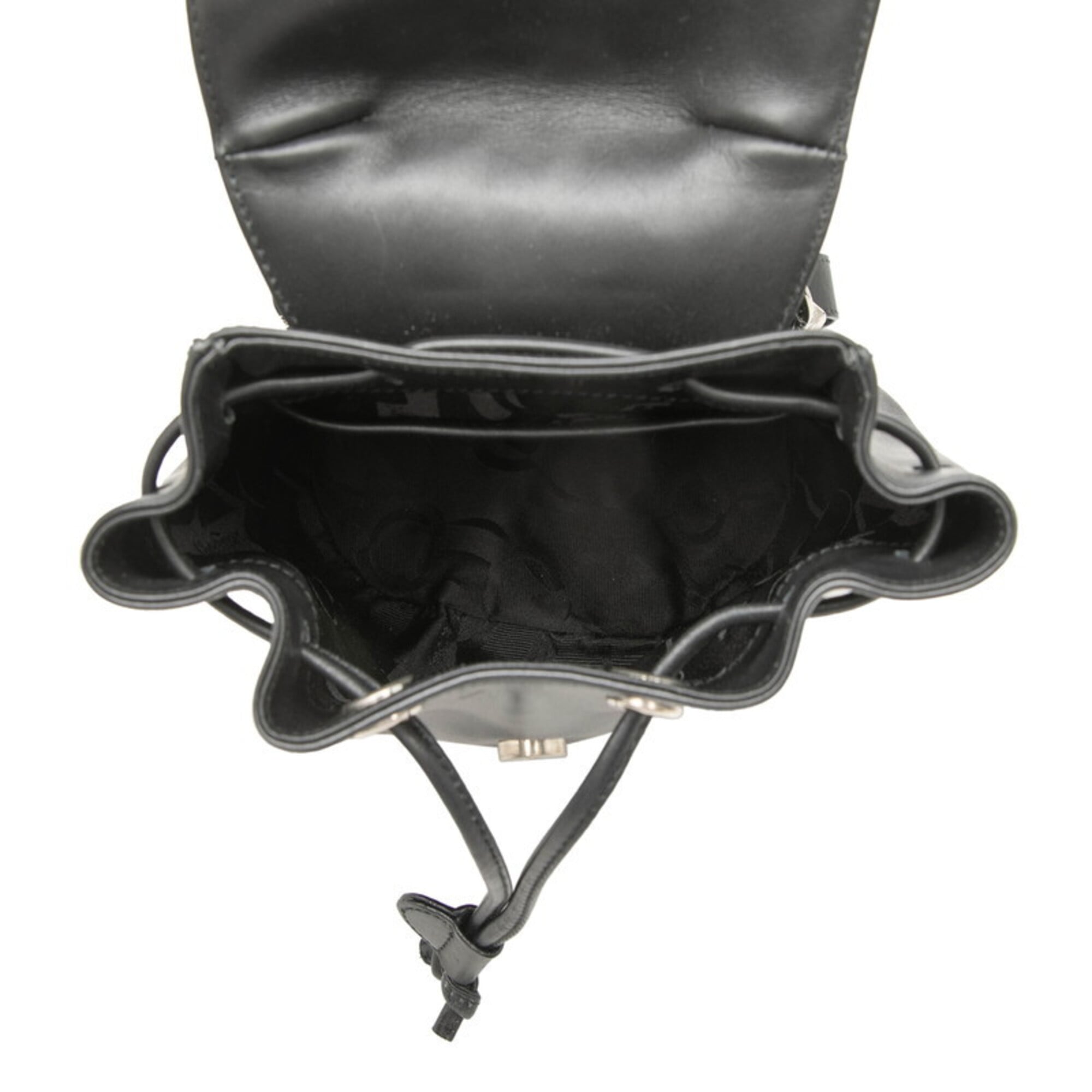 Salvatore Ferragamo Black Leather Backpack (Pre-Owned)