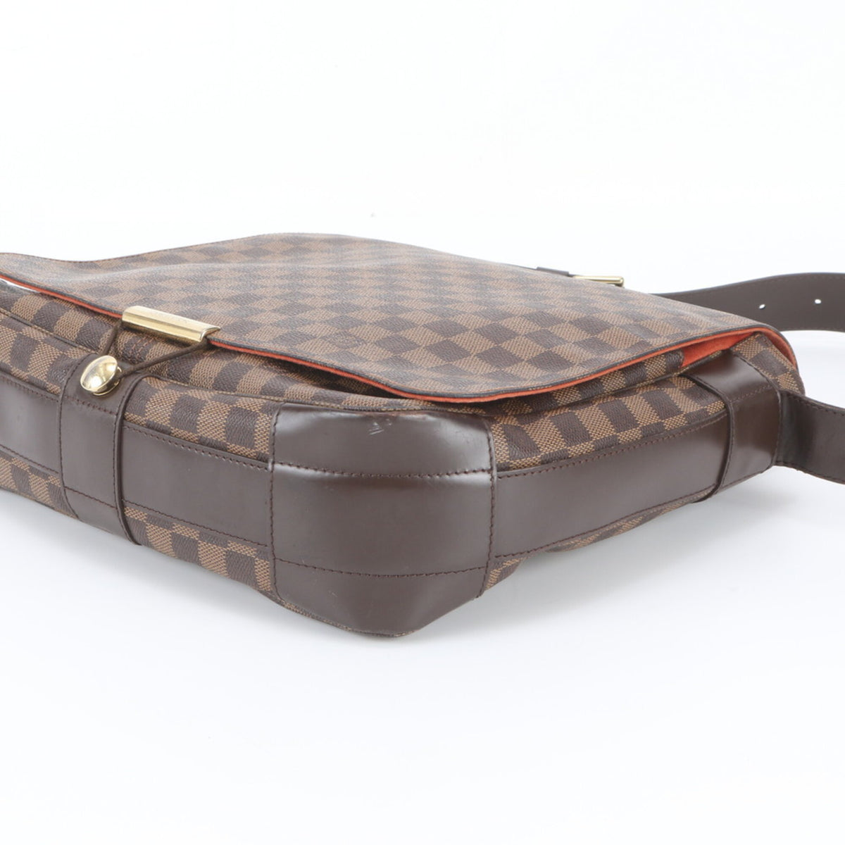 Louis Vuitton Ebene Leather Coated Canvas Messenger Bag Shoulder Bag (Pre-Owned)