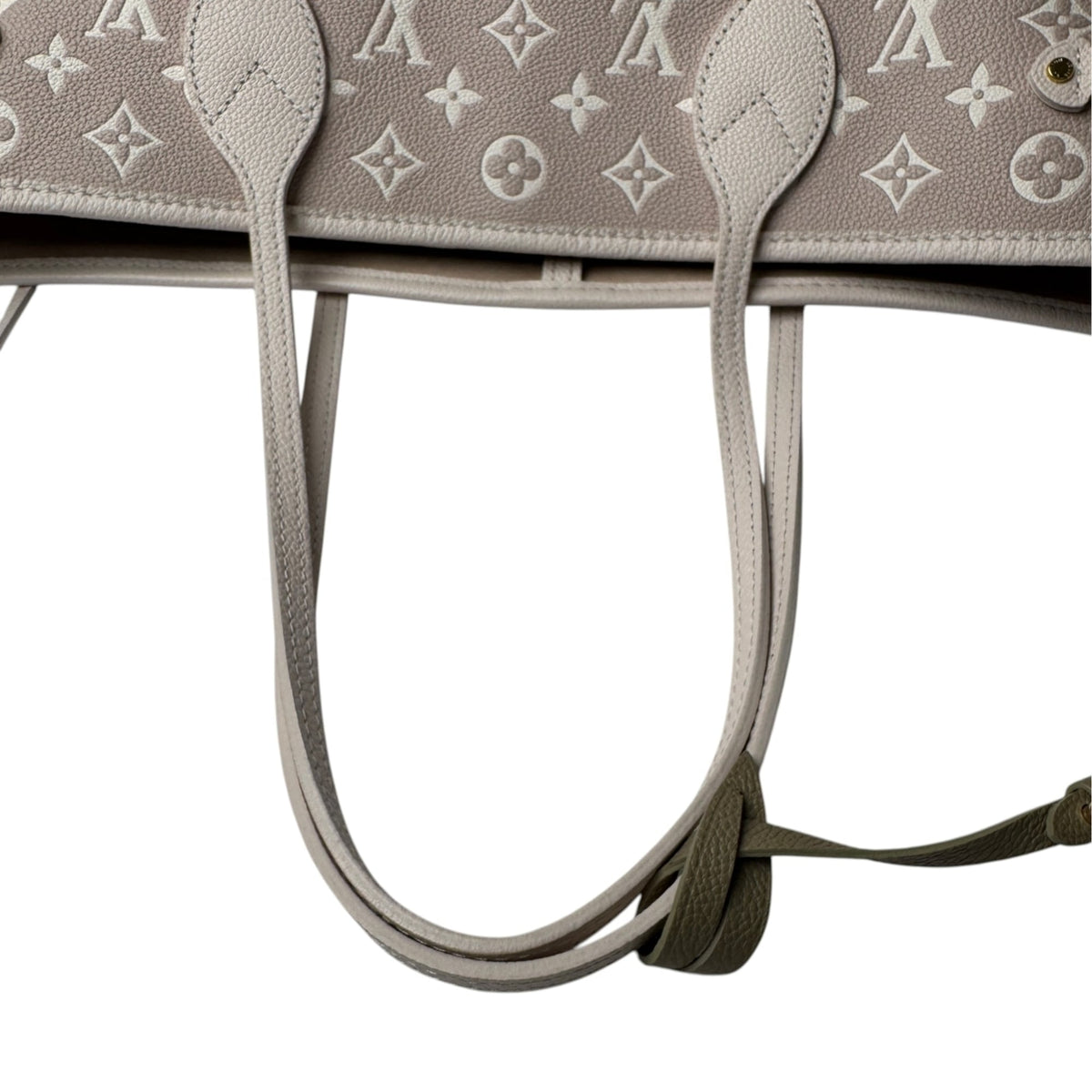 Louis Vuitton Beige Khaki Monogram Empreinte Pouch (Pre-Owned)