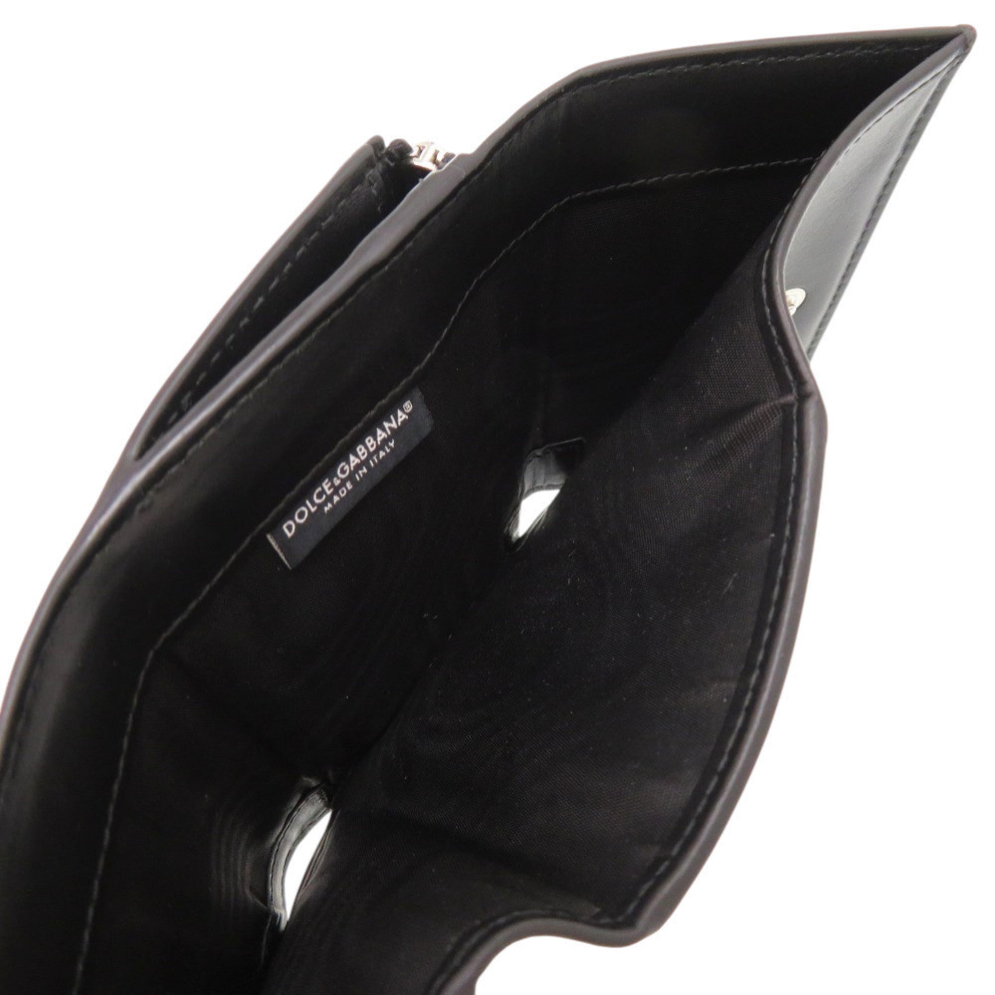 Dolce & Gabbana Black Leather Wallet (Tri-Fold) (Pre-Owned)