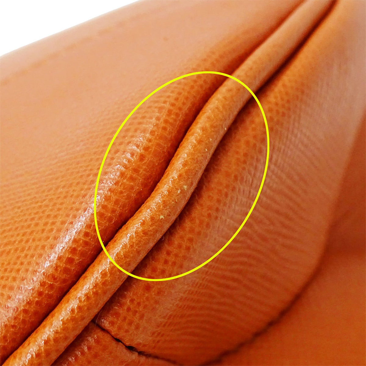 Burberry Orange Leather Handbag Shoulder Bag (Pre-Owned)