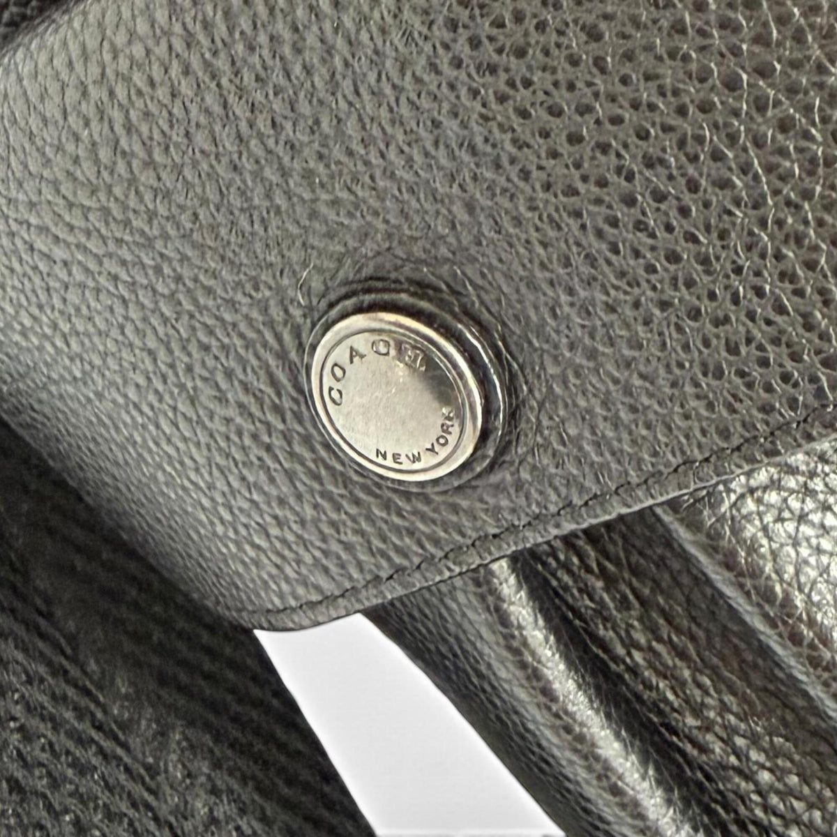 Coach Black Leather Backpack (Pre-Owned)