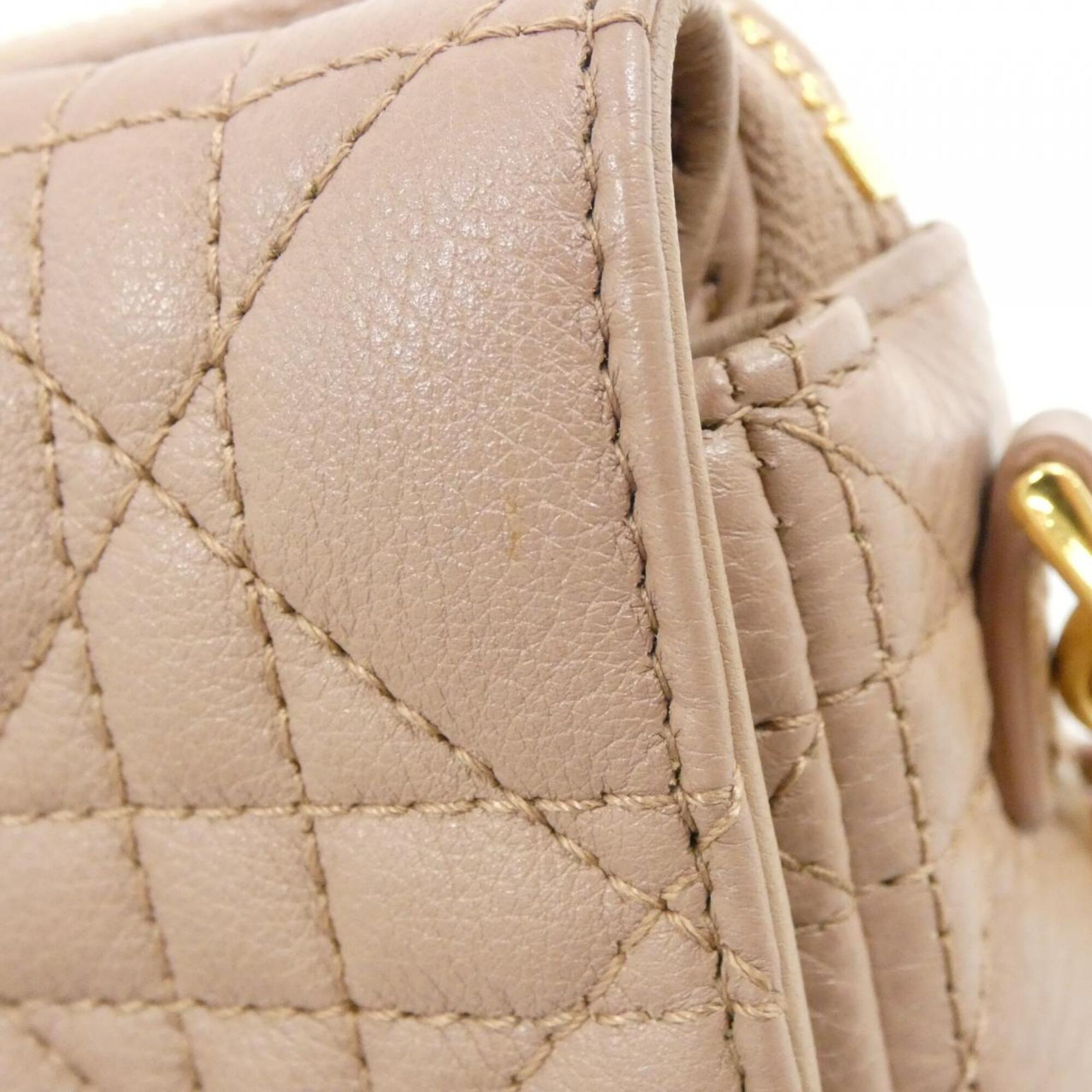 Christian Dior Pink Leather Handbag Pouch Shoulder Bag (Pre-Owned)