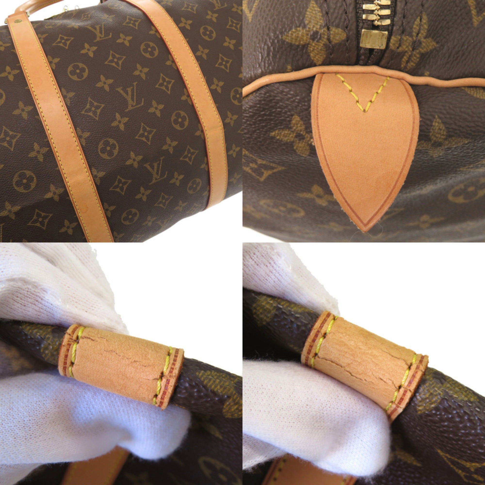 Louis Vuitton Brown Monogram Canvas Boston Bag (Pre-Owned)