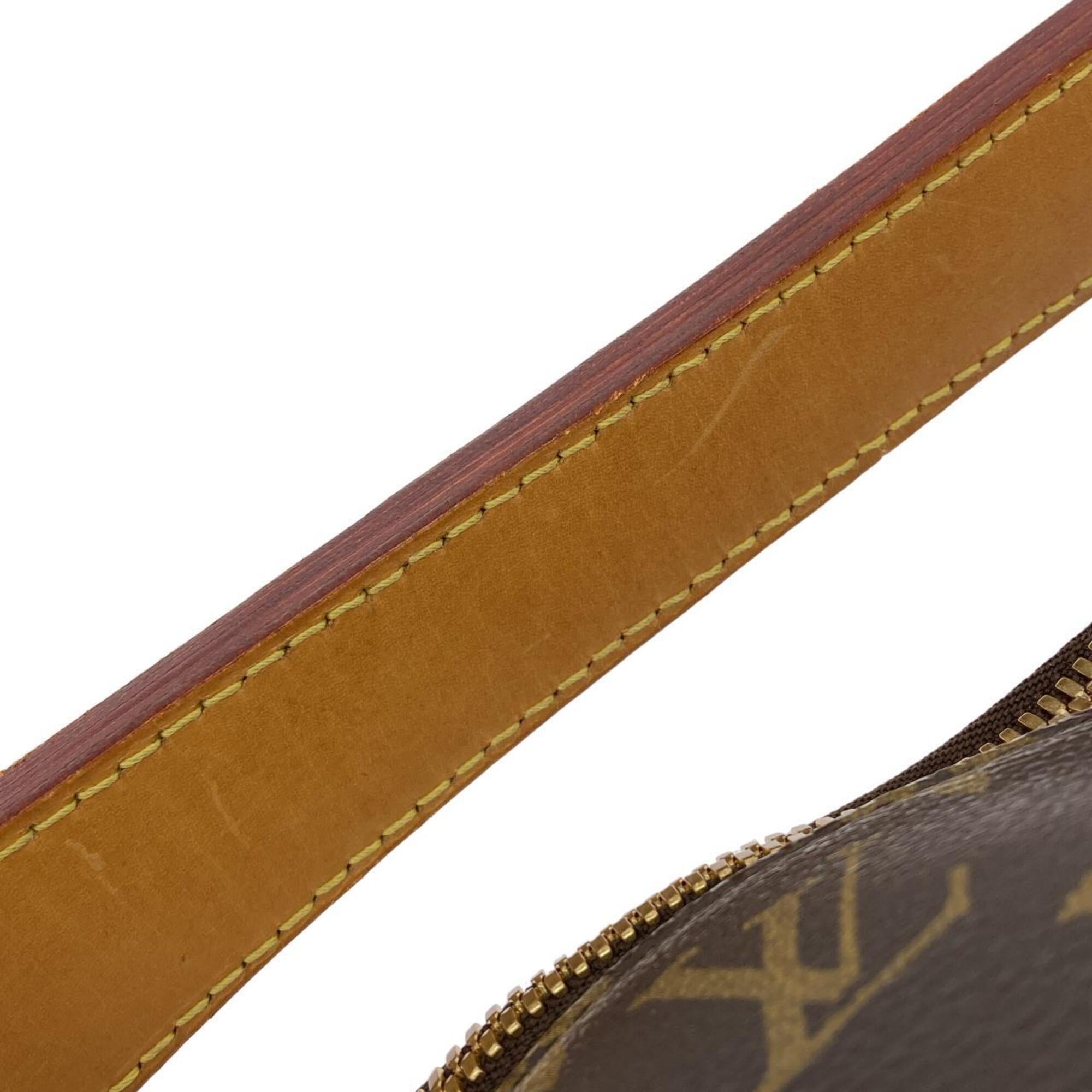 Louis Vuitton Marron Coated Canvas Shoulder Bag (Pre-Owned)