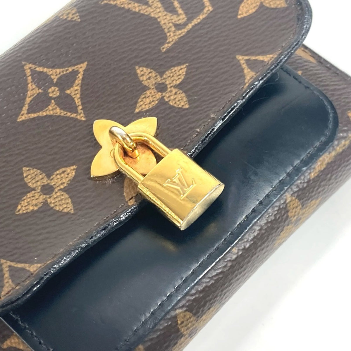Louis Vuitton Monogram Black Brown Monogram Wallet (Tri-Fold) (Pre-Owned)
