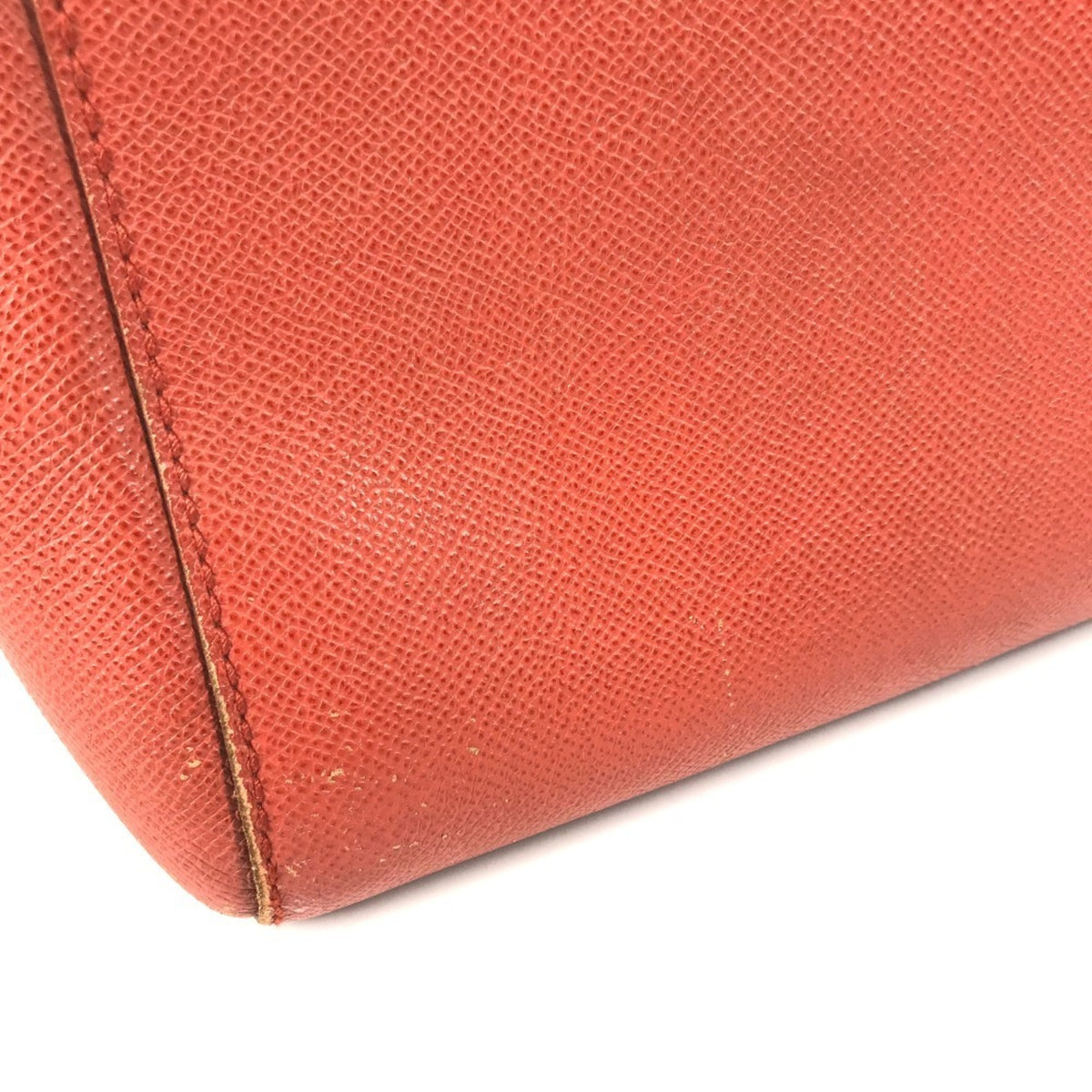 Chanel Orange Leather Boston Bag Shoulder Bag Tote Bag (Pre-Owned)