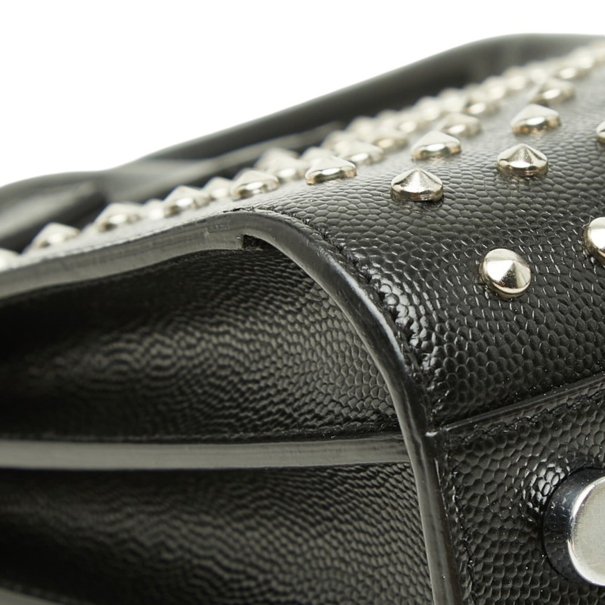 Saint Laurent Black Leather Handbag Shoulder Bag (Pre-Owned)