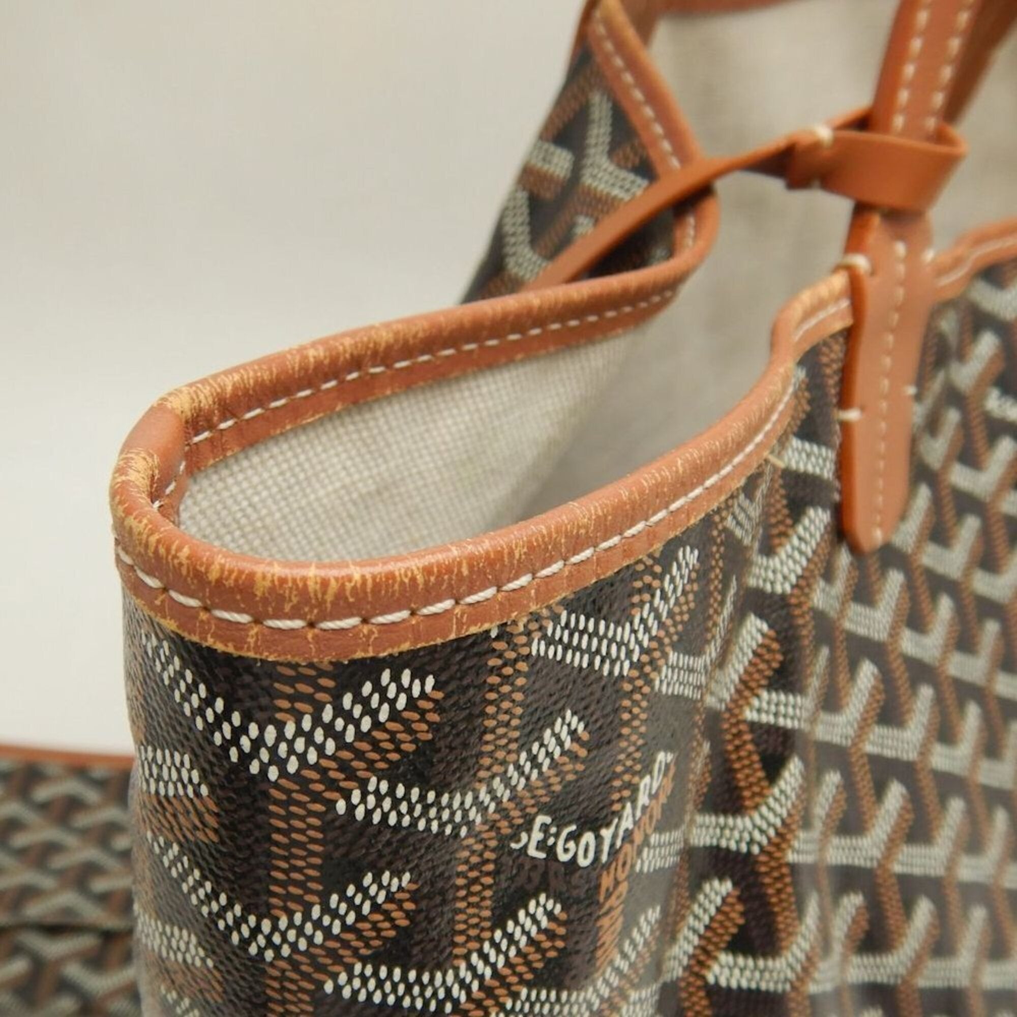Goyard Saint Louis Black Coated Canvas Tote Bag (Pre-Owned)