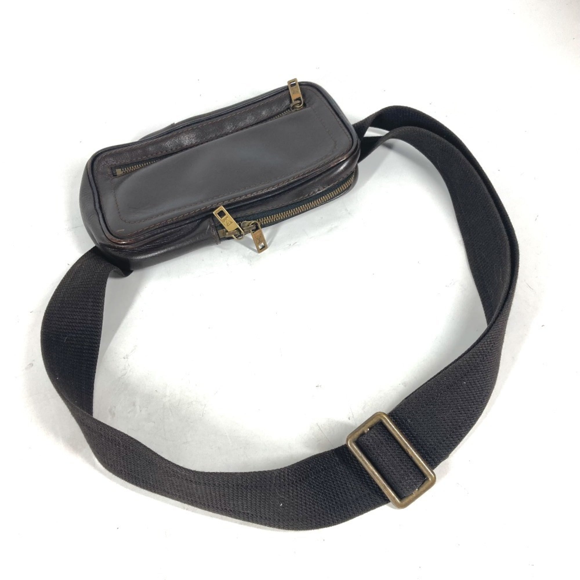 Louis Vuitton Brown Coffee Utah Leather Handbag Sling Bag (Pre-Owned)