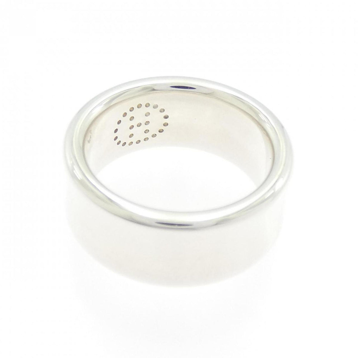 Hermes Silver 925 Band Ring (Pre-Owned)