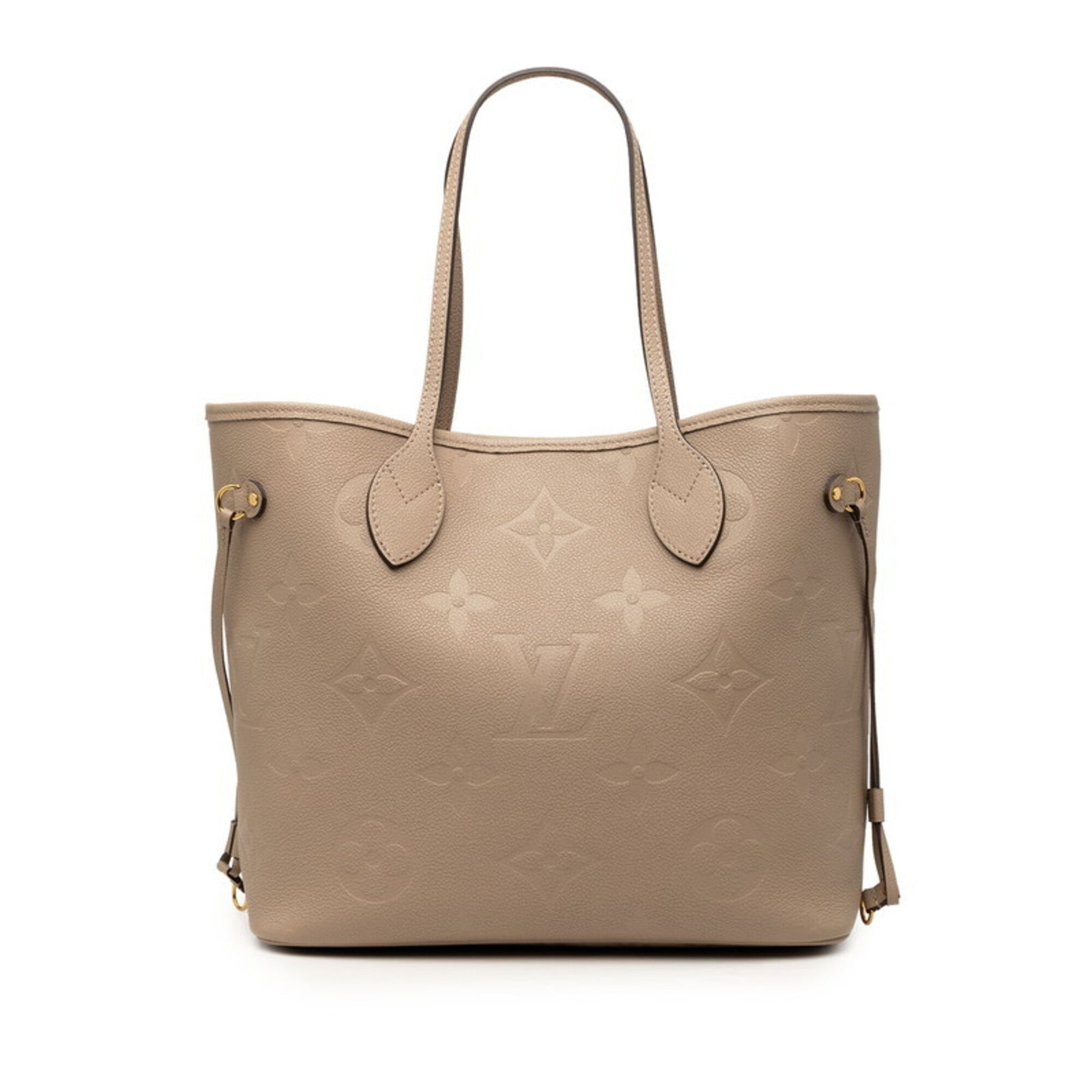 Louis Vuitton Grayish Tourterelle Leather Pouch Shoulder Bag Tote Bag (Pre-Owned)