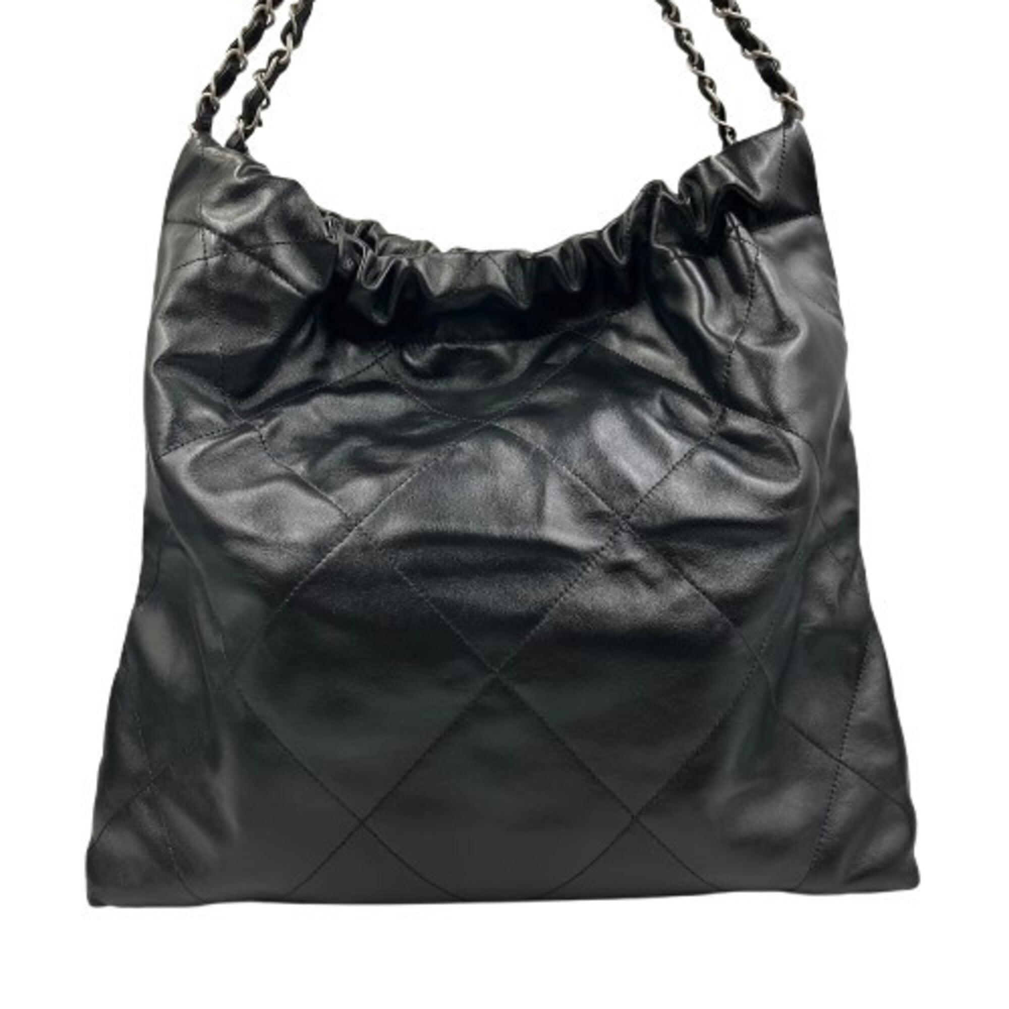 Chanel Black Leather Shoulder Bag (Pre-Owned)