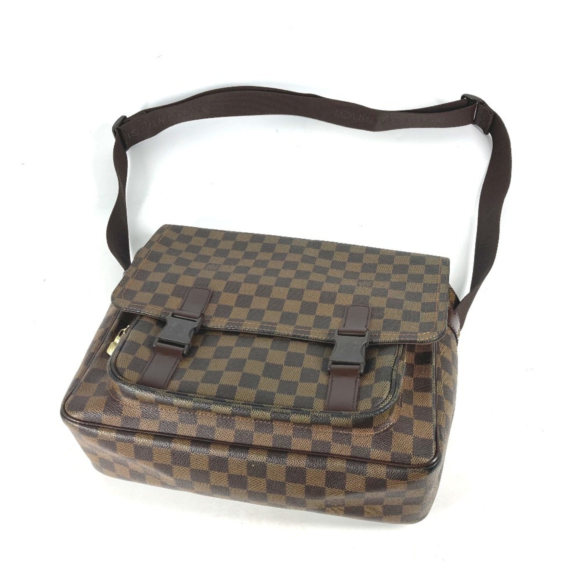Louis Vuitton Brown Damier Canvas Messenger Bag Shoulder Bag (Pre-Owned)