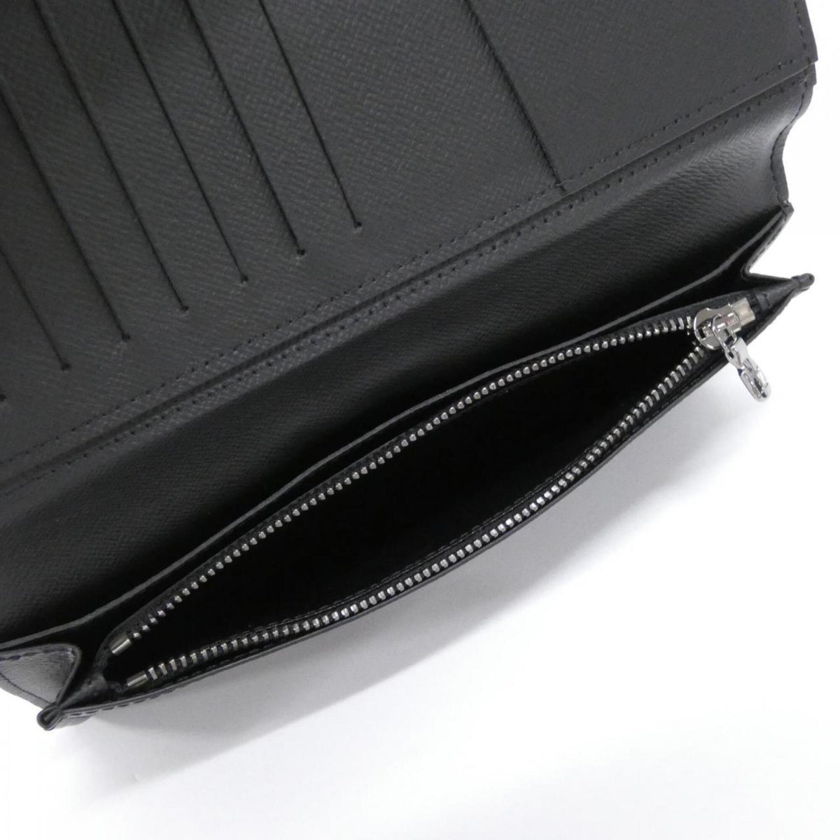 Louis Vuitton Monogram Eclipse Black Coated Canvas Long Wallet (Bi-Fold) (Pre-Owned)