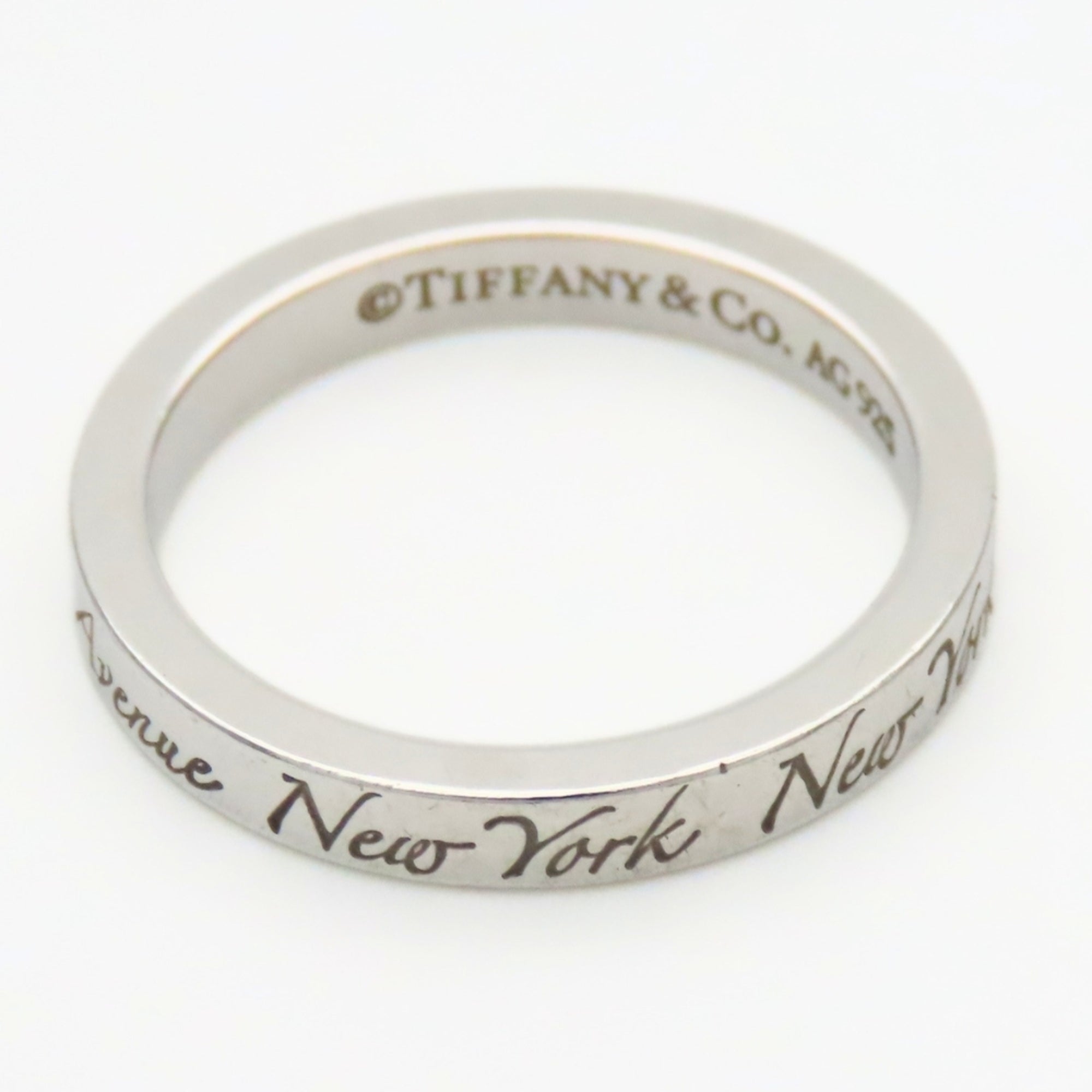 Tiffany Silver Silver 925 Band Ring (Pre-Owned)