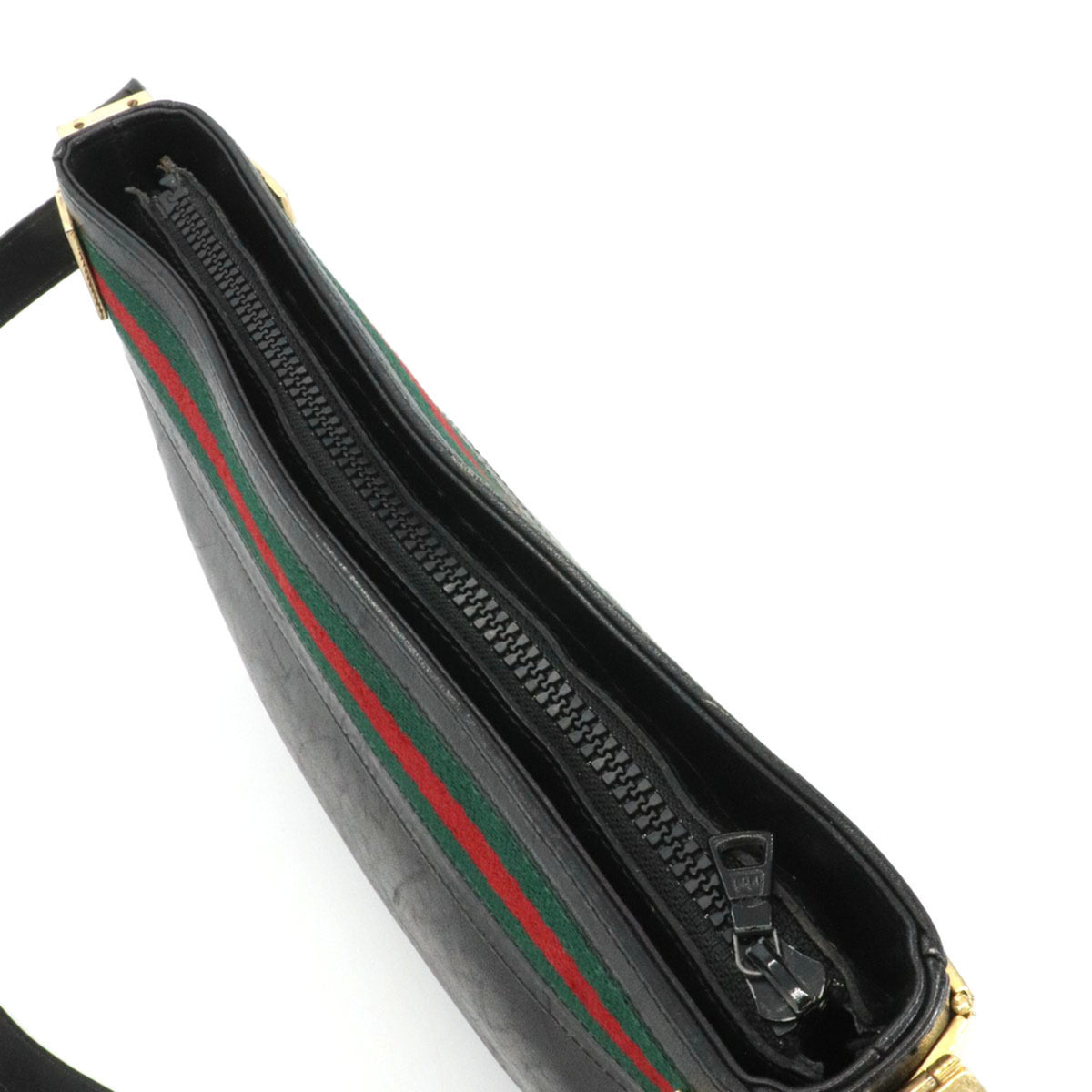 Gucci Black Leather Shoulder Bag (Pre-Owned)
