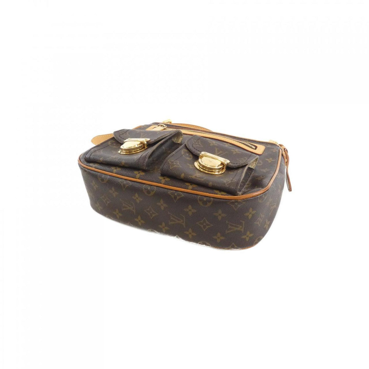 Louis Vuitton Marron Coated Canvas Shoulder Bag (Pre-Owned)