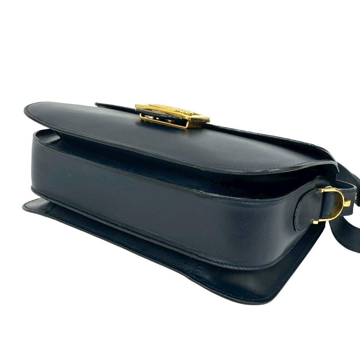 Celine Navy Leather Pochette Shoulder Bag (Pre-Owned)