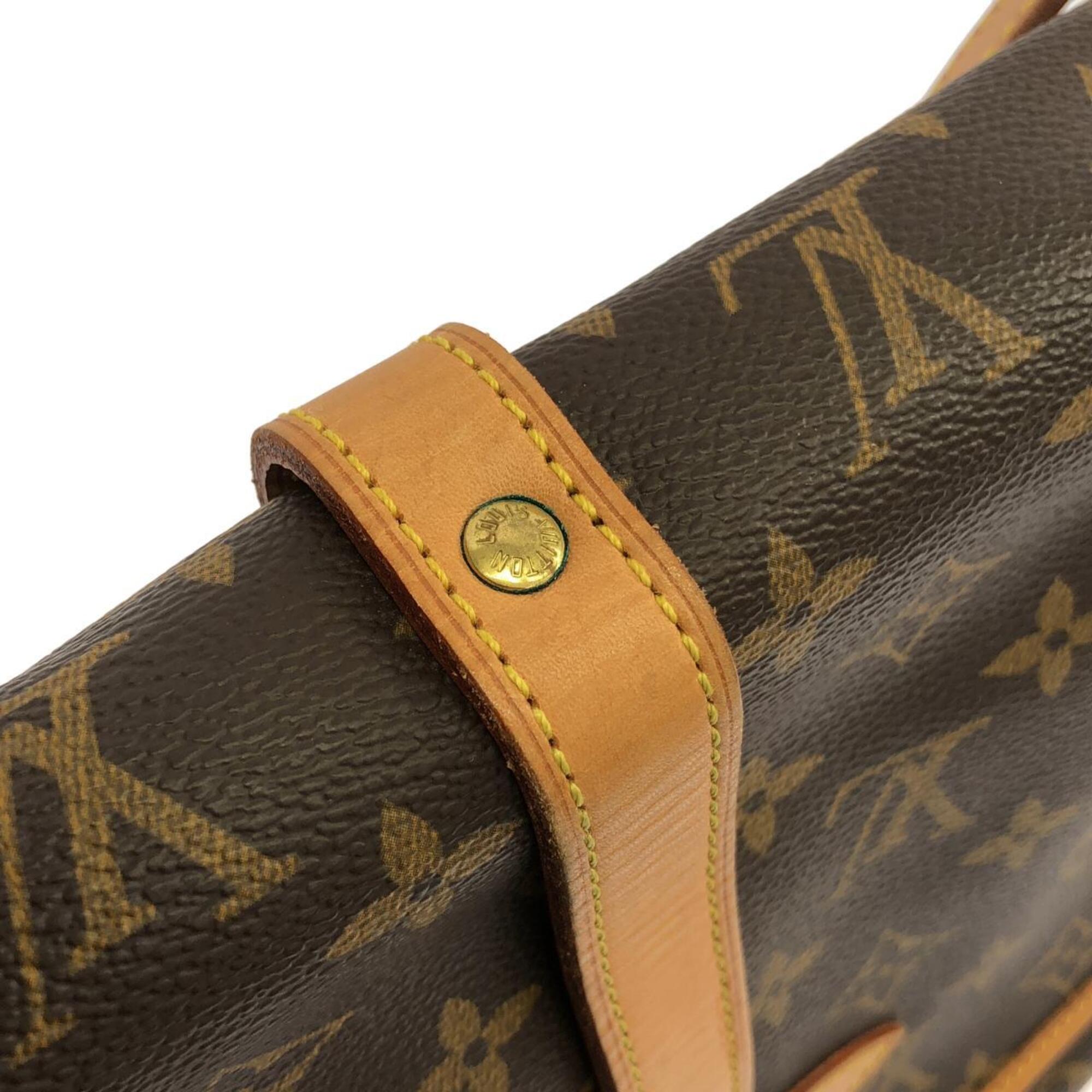 Louis Vuitton Marron Coated Canvas Shoulder Bag (Pre-Owned)