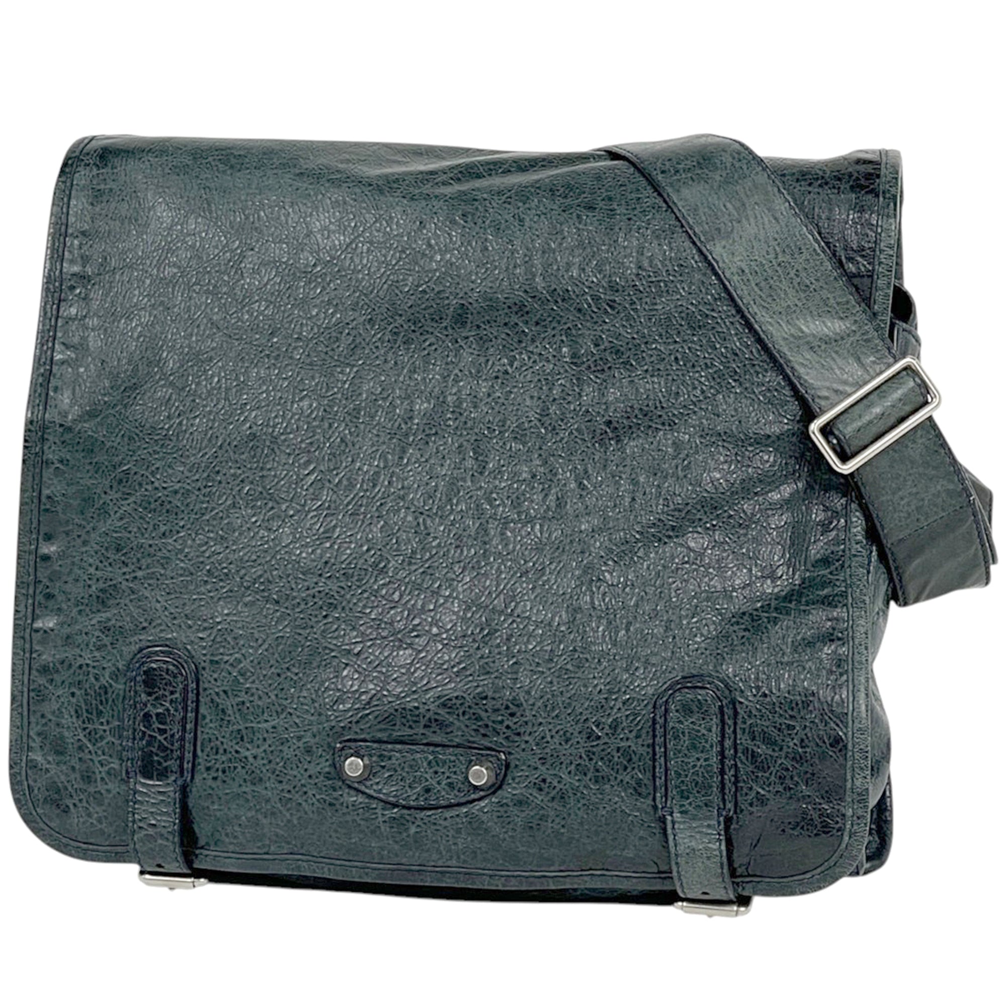 Balenciaga Navy Leather Shoulder Bag (Pre-Owned)