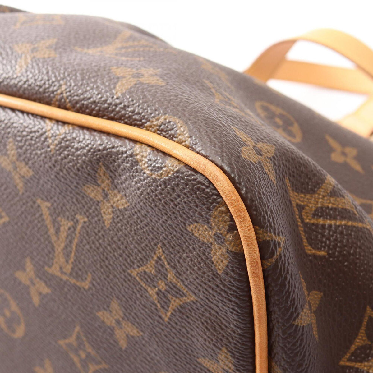 Louis Vuitton Monogram Brown Coated Canvas Leather Handbag (Pre-Owned)