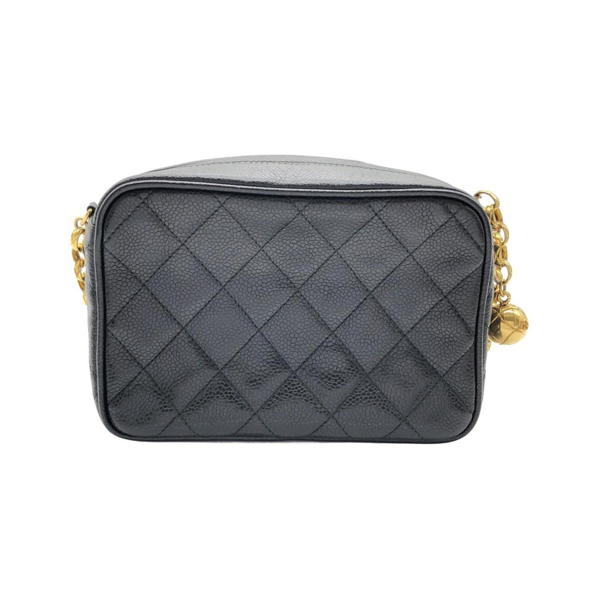 Chanel Black Grained Calfskin Shoulder Bag (Pre-Owned)