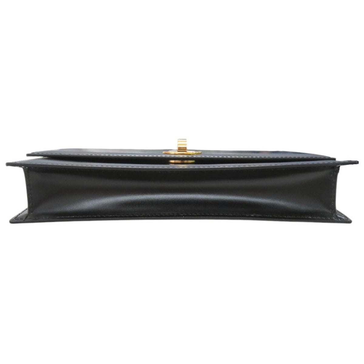 Bvlgari Black Leather Clutch Bag Shoulder Bag (Pre-Owned)