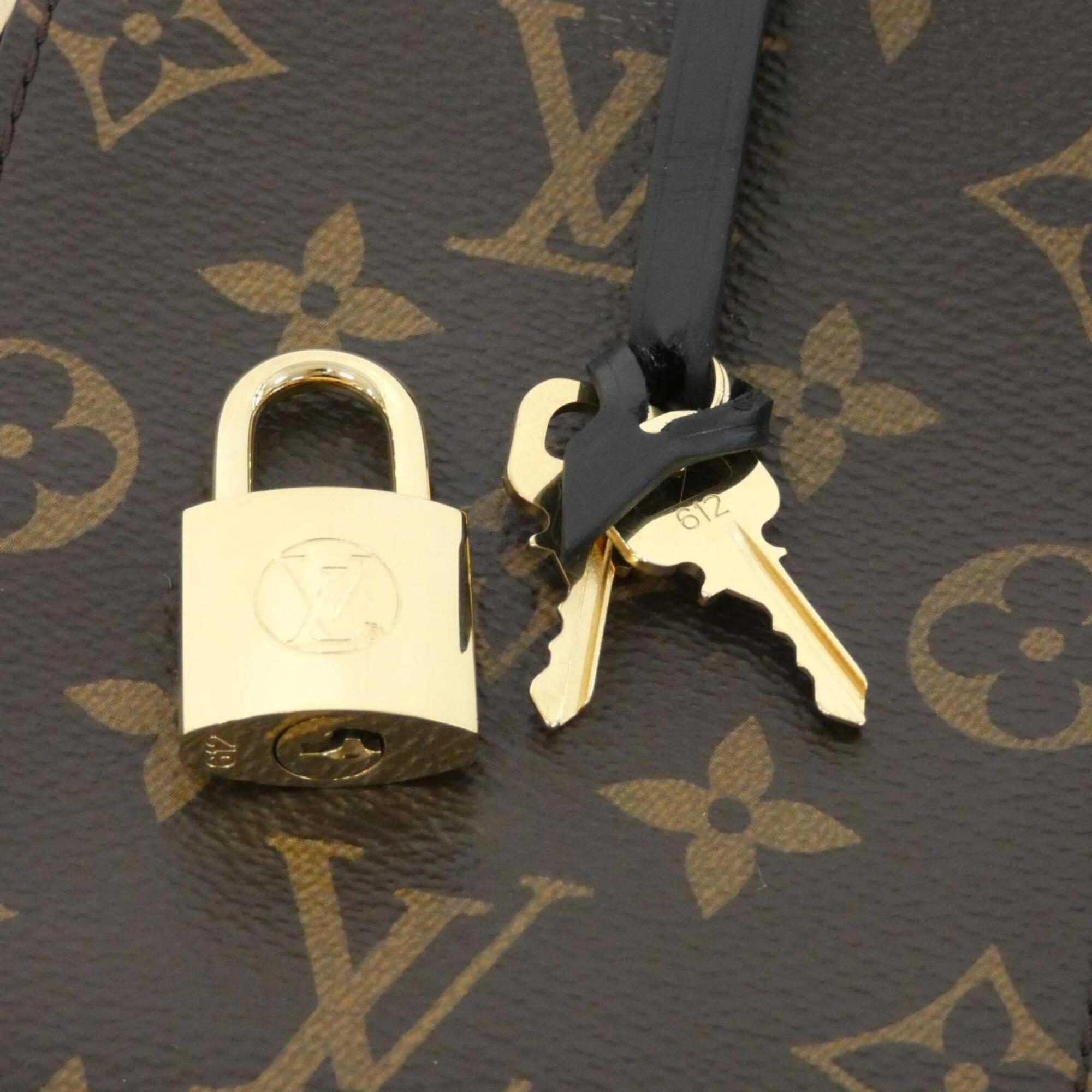 Louis Vuitton Marron Coated Canvas Handbag (Pre-Owned)