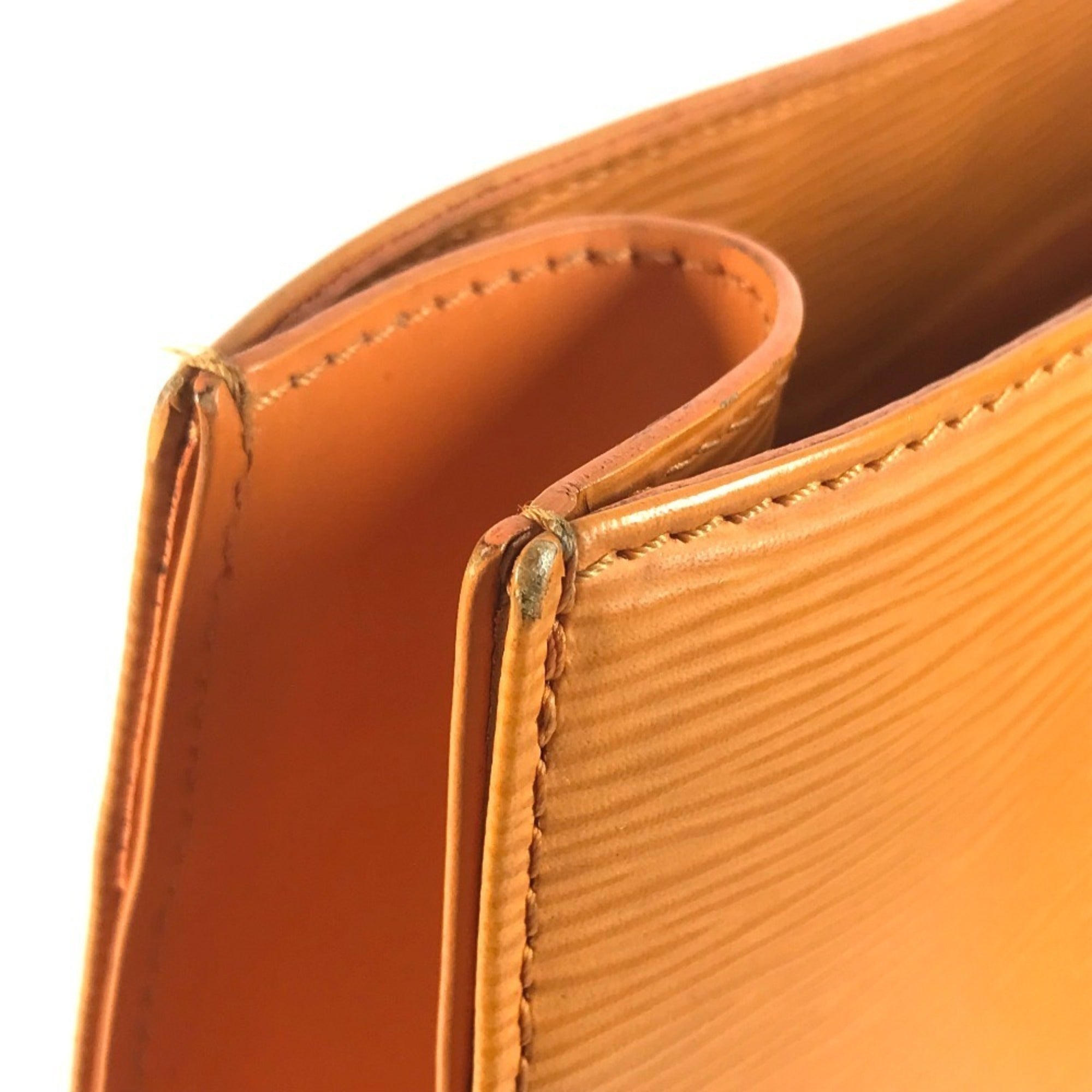 Louis Vuitton Galle Mandarin Orange Epi Leather Handbag Tote Bag (Pre-Owned)