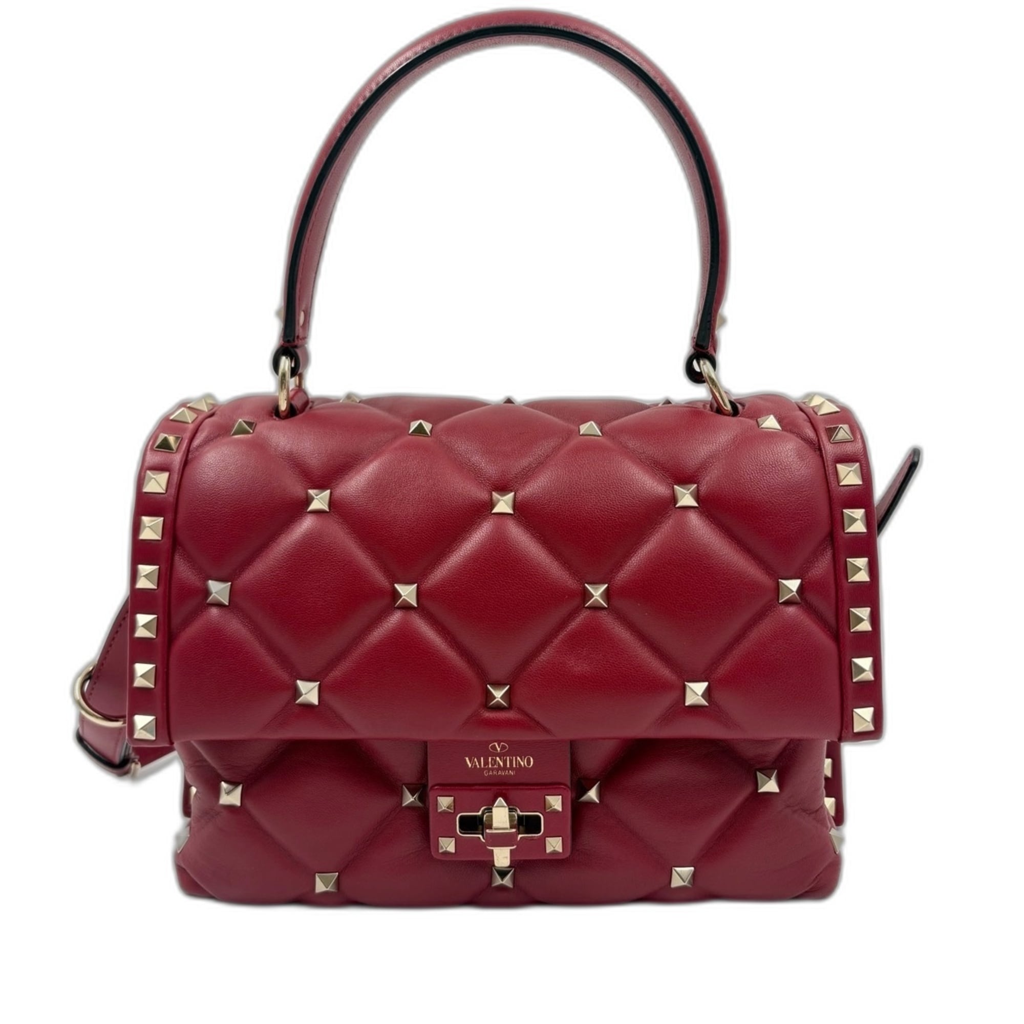Valentino Red Color Handbag Shoulder Bag (Pre-Owned)