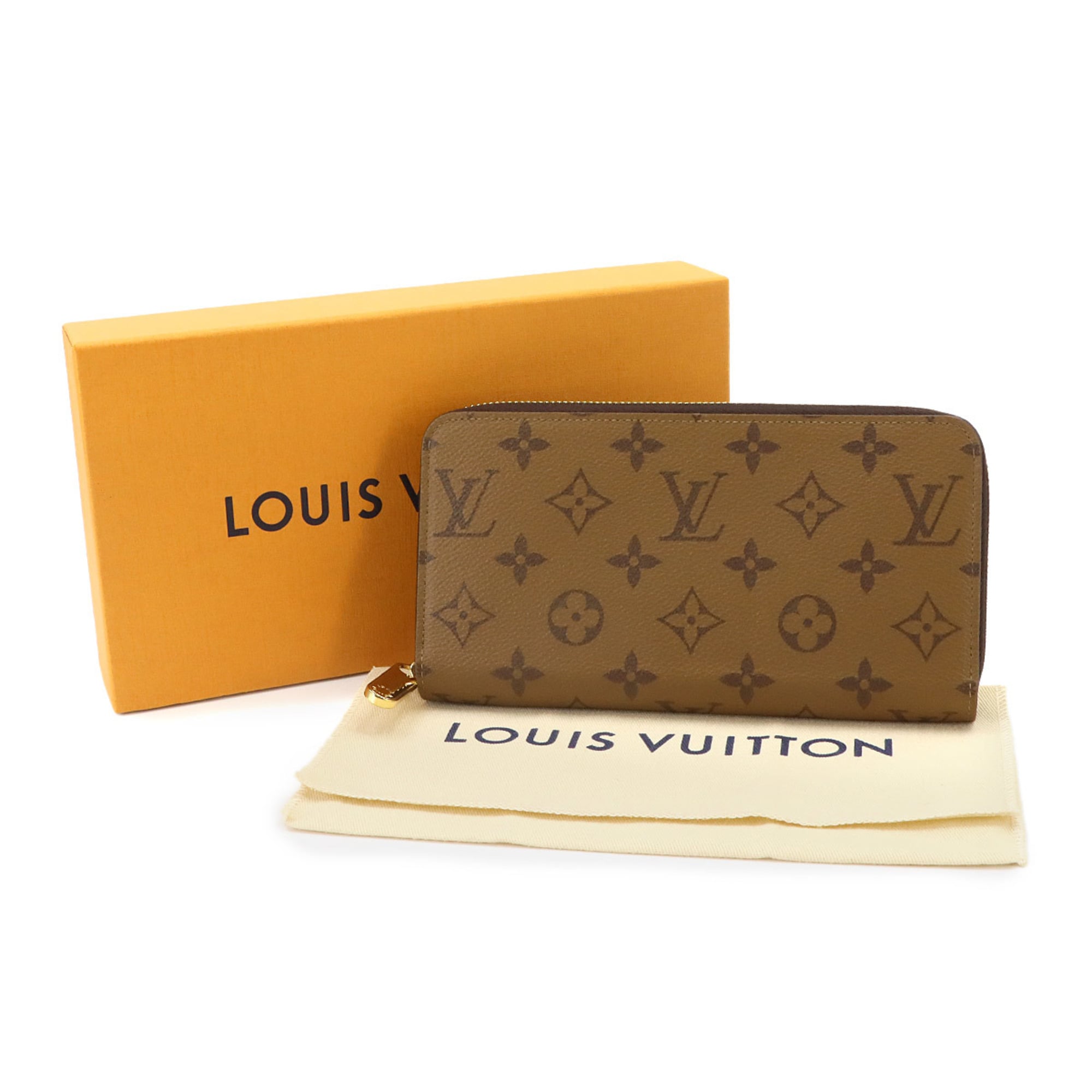 Louis Vuitton Monogram Reverse Monogram Reverse Long Wallet (Bi-Fold) (Pre-Owned)